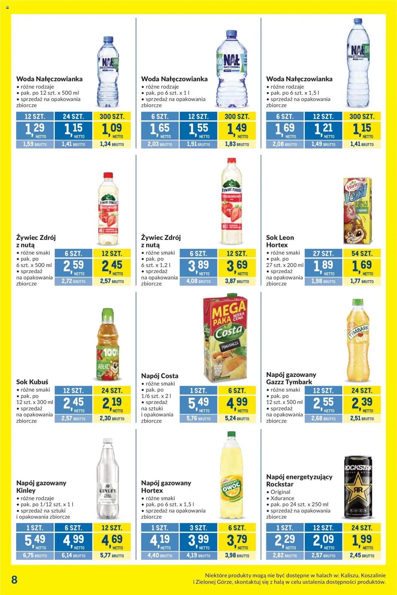 Makro Gazetka - Kupujesz więcej płacisz mniej od 30.09.2025 | Strona: 8 | Produkty: Sok, Woda