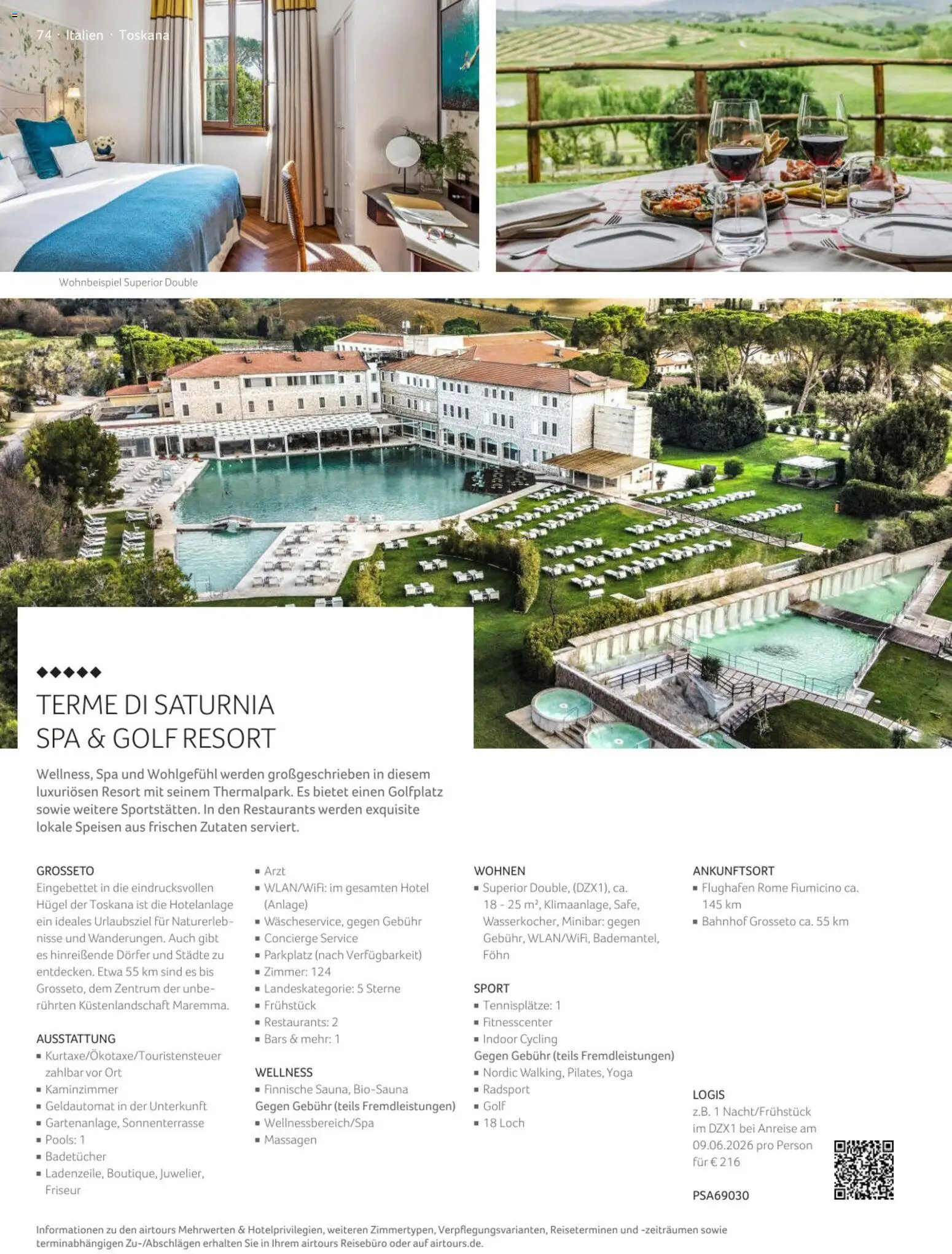 TUI airtours Katalog  Europareisen 2025/26 – gültig ab 01.11.2025 | Seite: 74 | Produkte: Föhn