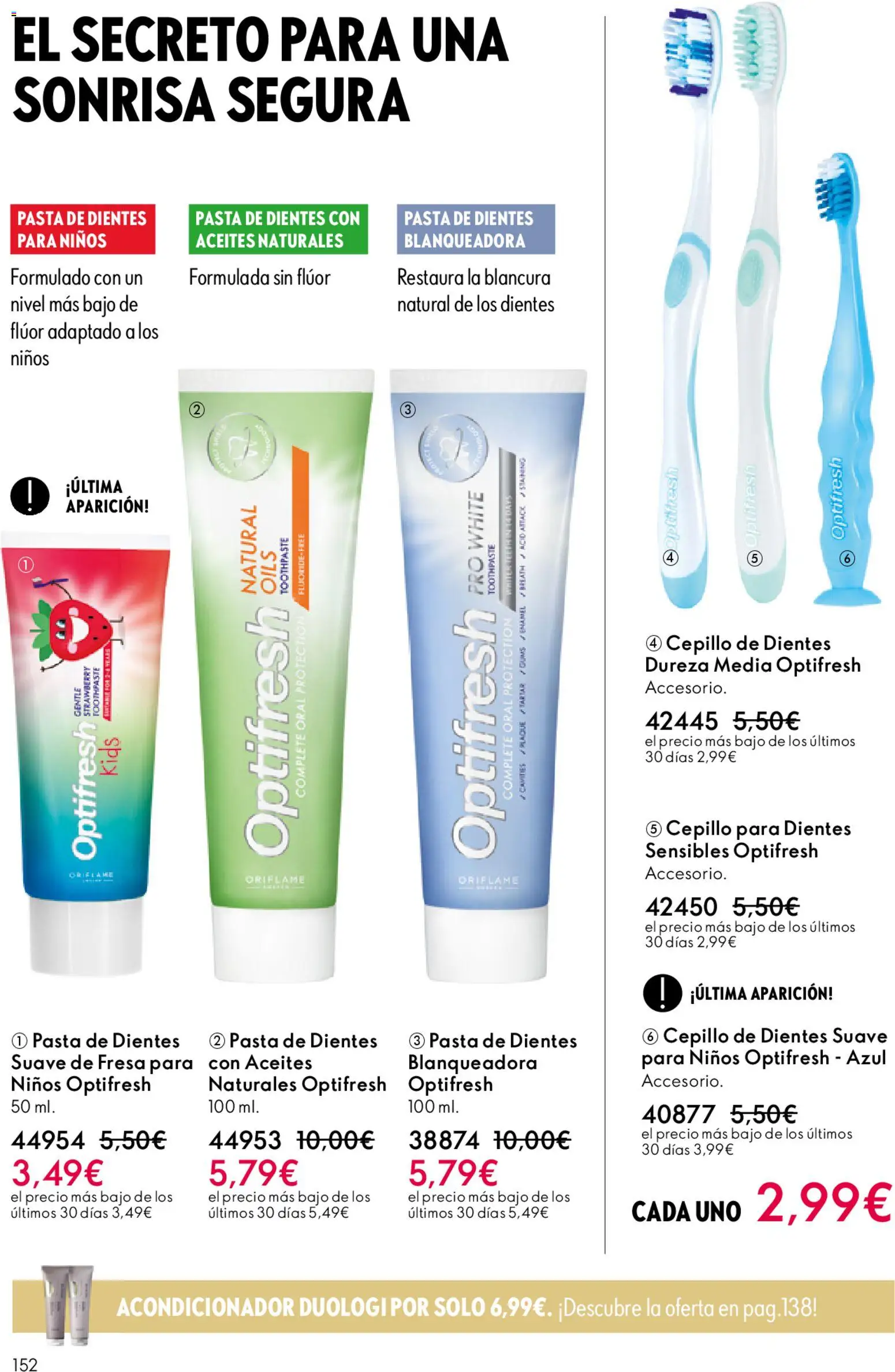 Oriflame - Catálogo Campaña 16 │ válido desde el 19.11.2025 | Página: 152 | Productos: Cepillo, Acondicionador, Cepillo de dientes, Δαμάσκηνο
