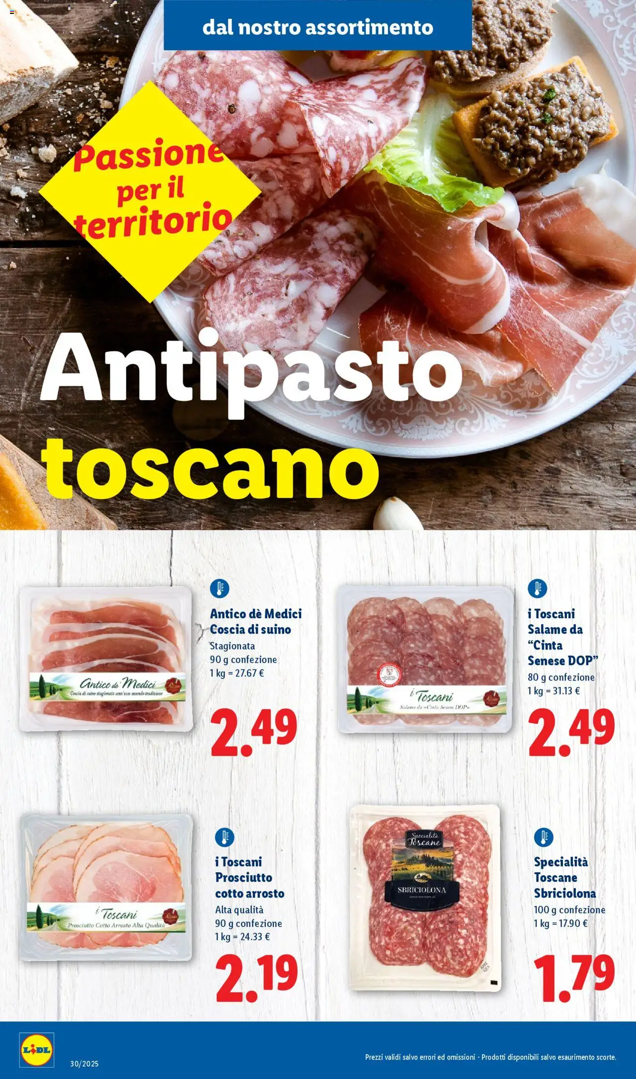 Volantino Lidl del 21.07.2025 | Pagina: 2 | Prodotti: Arrosto, Salame, Suino, Prosciutto