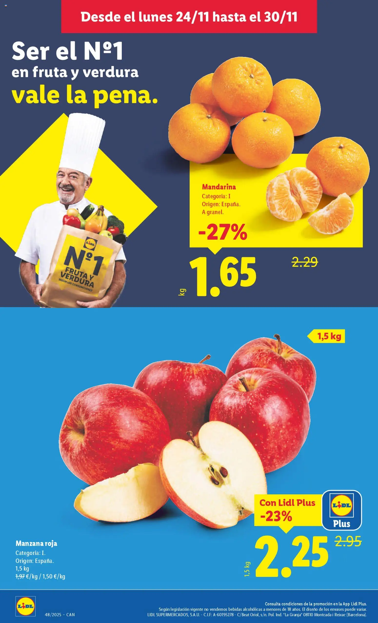 Lidl - Canarias  │ válido desde el 24.11.2025 | Página: 2 | Productos: Manzana