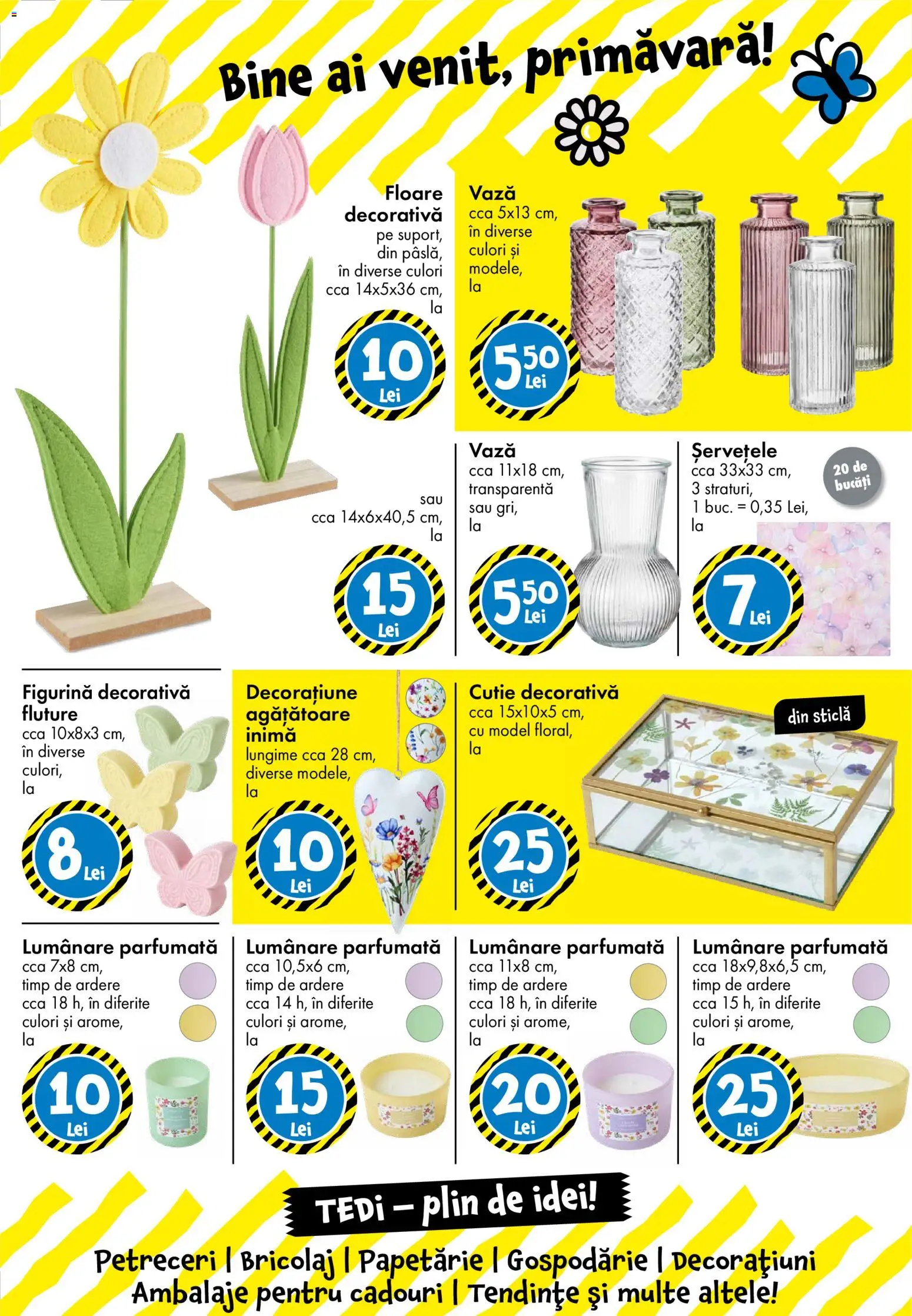 Noul catalog TEDi – valabil de la 13.03.2026 | Pagină: 23 | Produse: Cutie, Vază, Lumânare