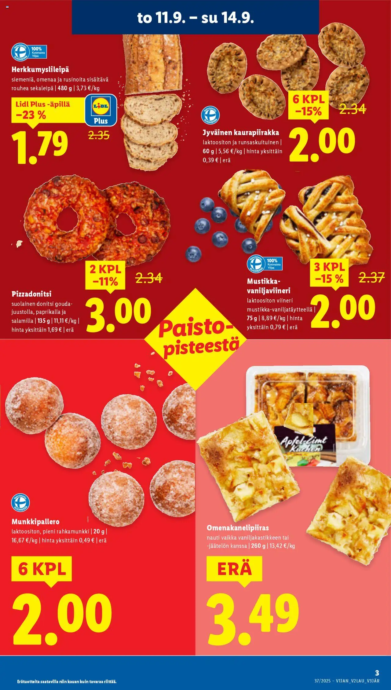 Lidl tarjoukset - Rovaniemi – voimassa 11.09.2025 alkaen | Sivu: 5 | Tuotteet: Mustikka