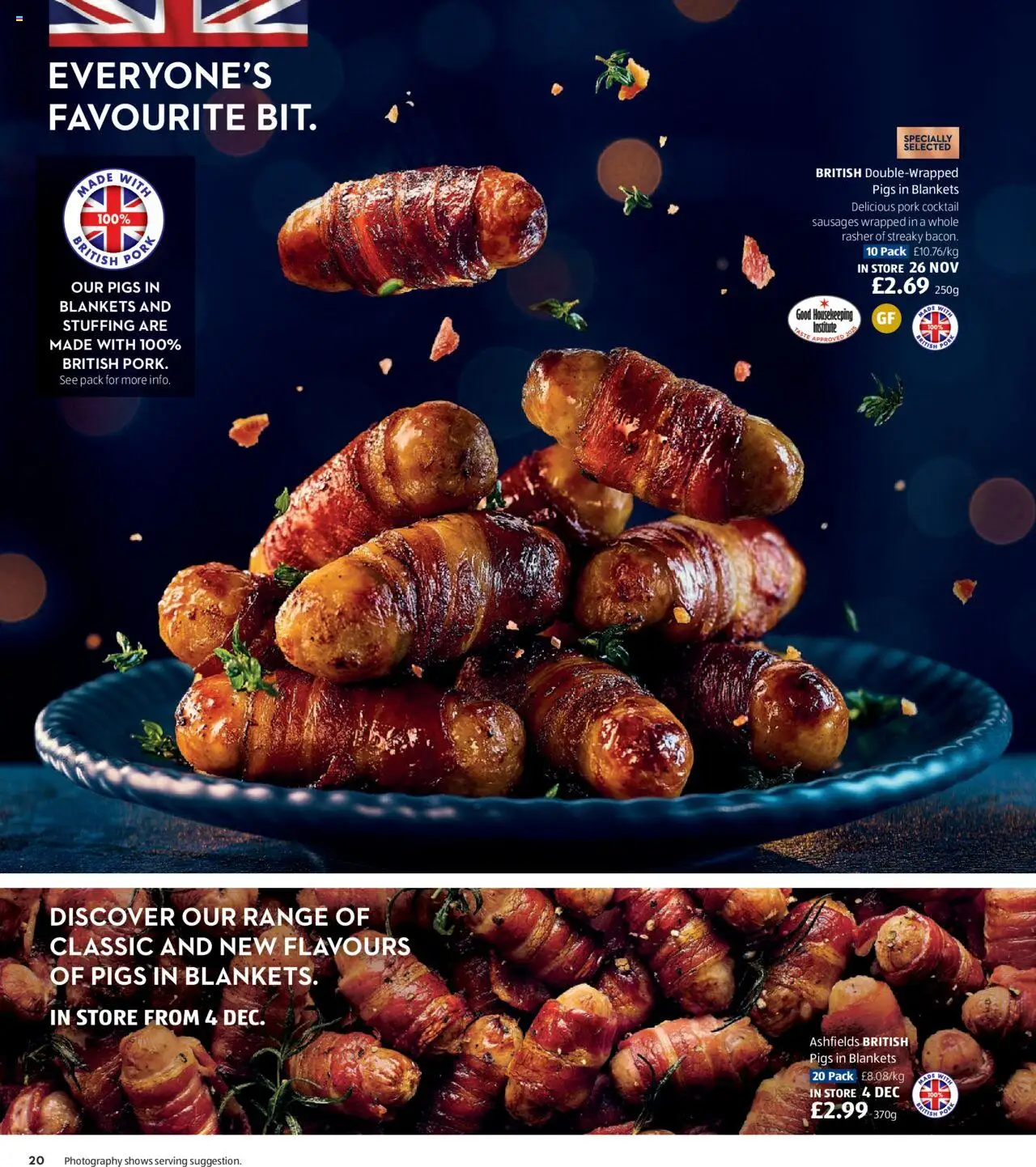 {H1} | Page: 20 | Products: Pork, Sausages