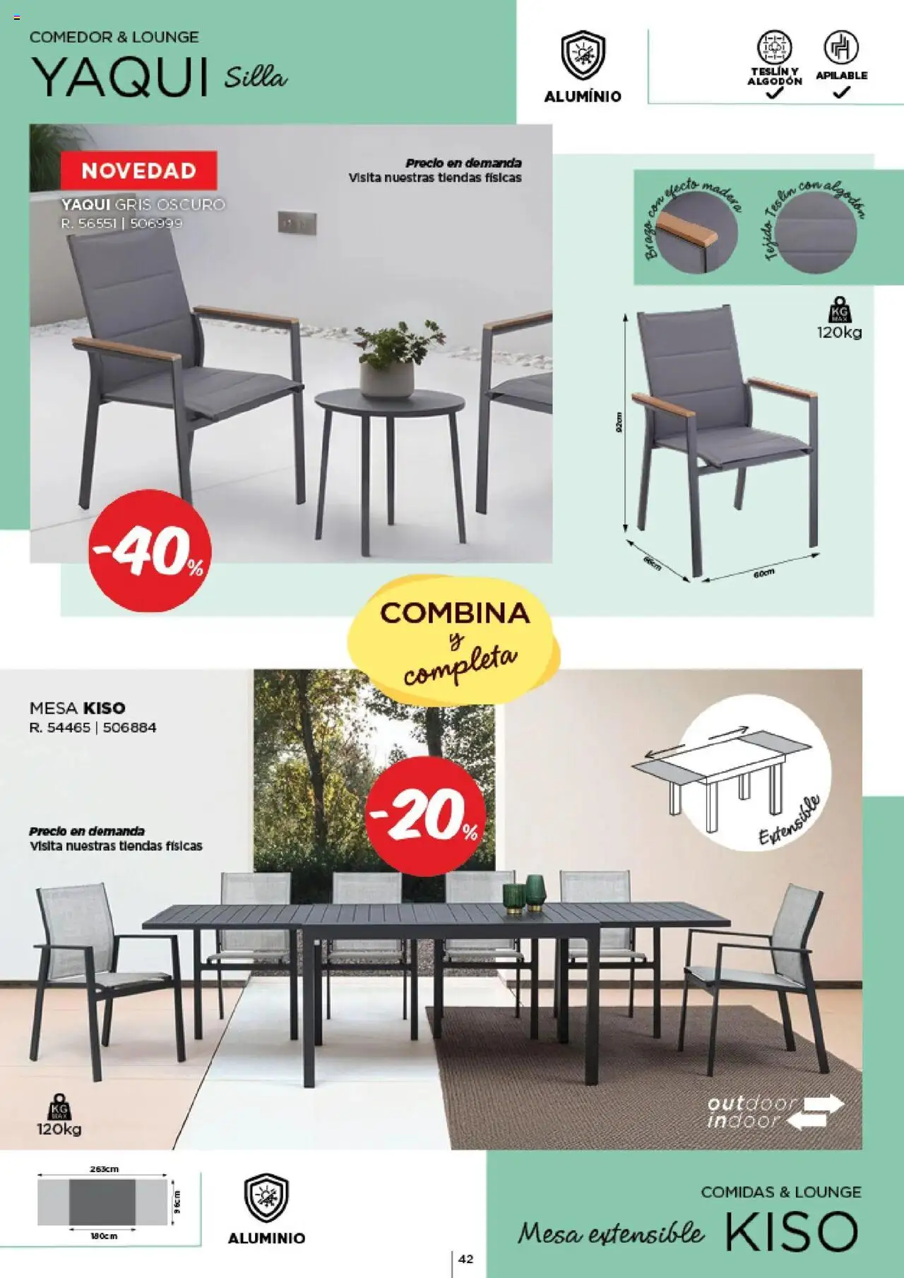Espaço Casa - Catálogo AireLibre 2025 │ válido de 12.05.2025 | Página: 42 | Produtos: Mesa