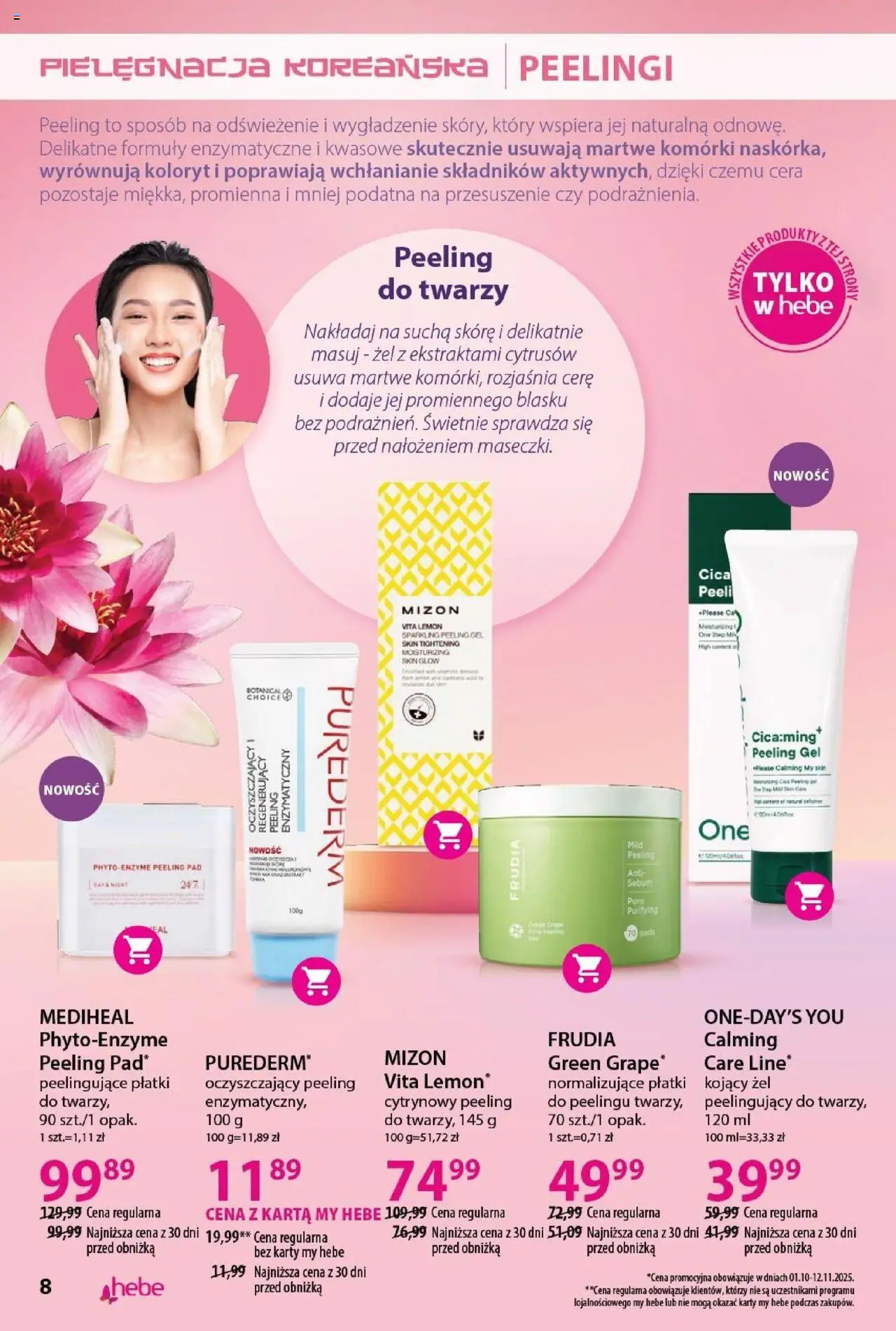 Hebe Gazetka - Katalog od 01.10.2025 | Strona: 8 | Produkty: Karta, Peeling, Płatki