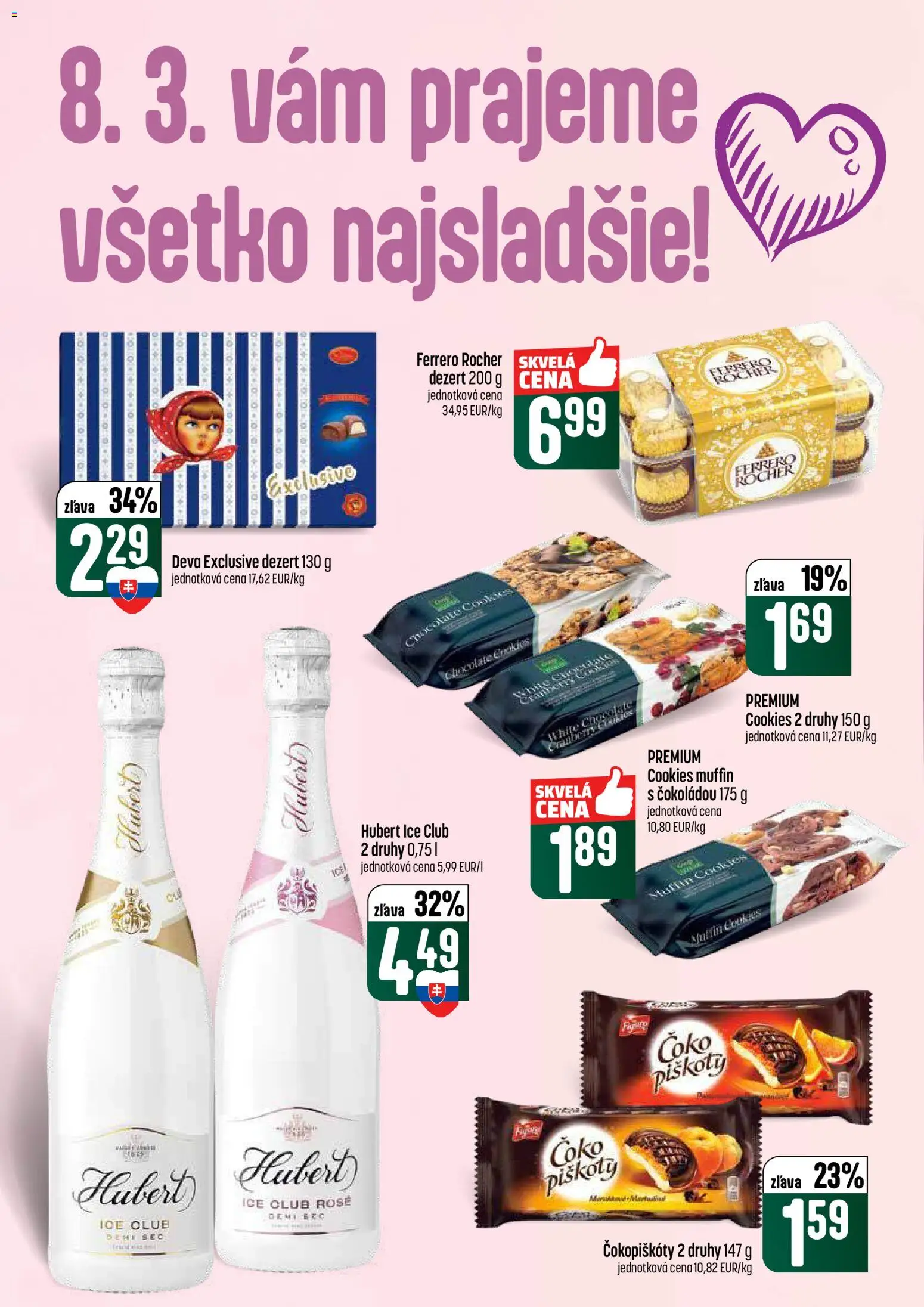 Nové COOP Jednota akcie – leták je platný od 05.03.2026 | Strana: 34 | Produkty: Ferrero Rocher