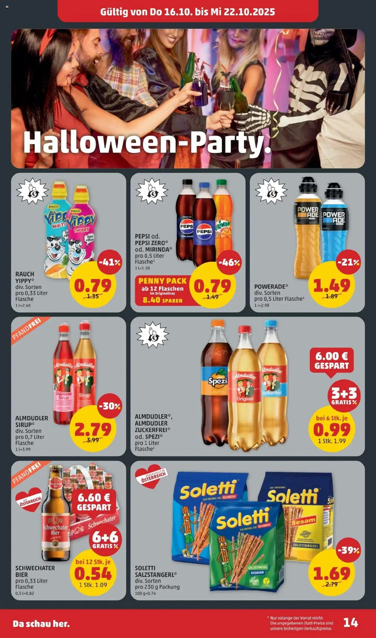 Penny Markt Flugblatt gültig ab 16.10.2025 | Seite: 14 | Produkte: Bier