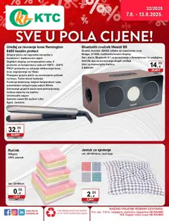 Letak sve u pola cijene KTC - Pregled kataloga iz trgovine KTC, vrijedi od 07.08.2025