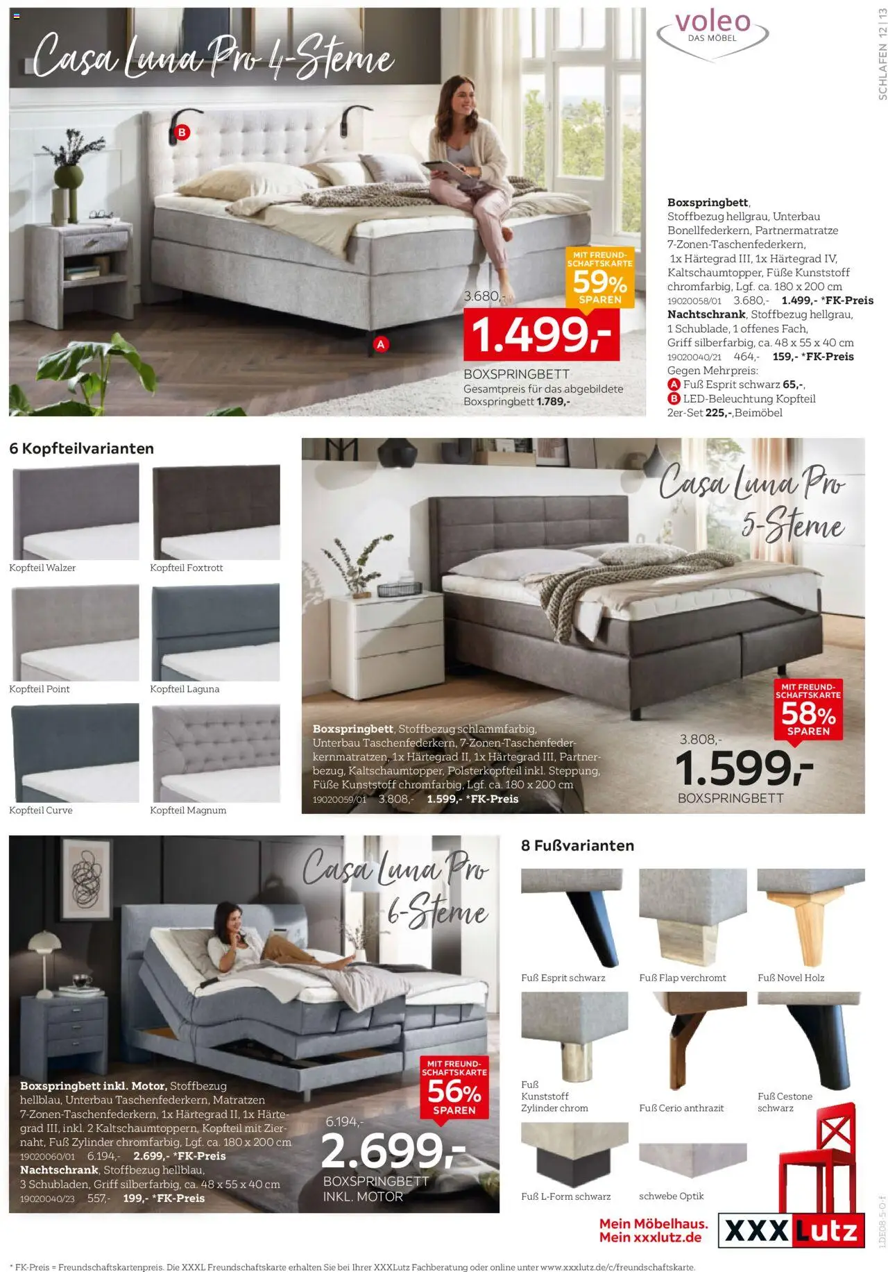 XXXL Lutz Betten Spezial - gültig ab dem 18.08.2025 | Seite: 13 | Produkte: Boxspringbett