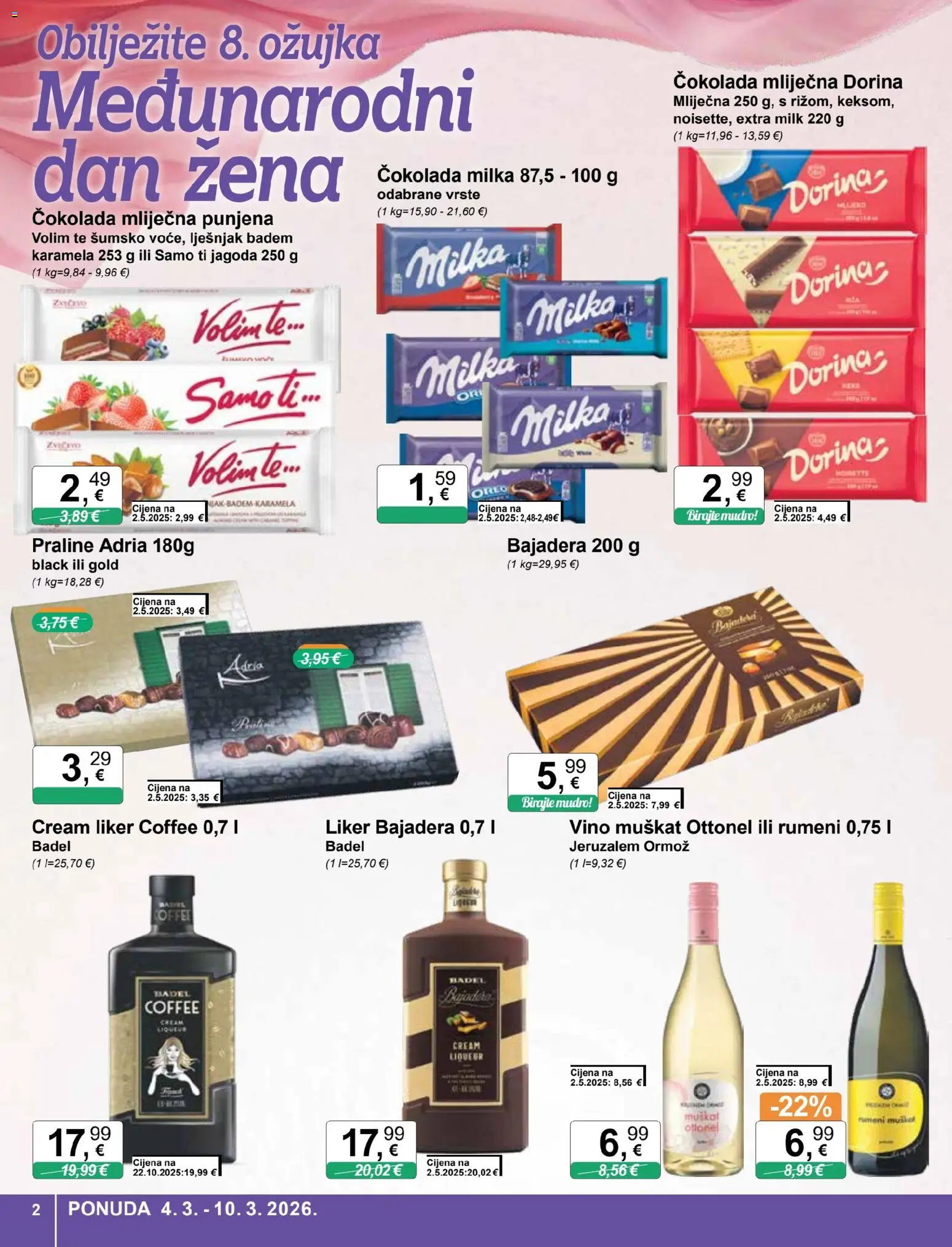 KTC katalog | vrijedi od 04.03.2026 | Stranica: 2 | Proizvodi: Dorina, Vino, Badem, Karamela