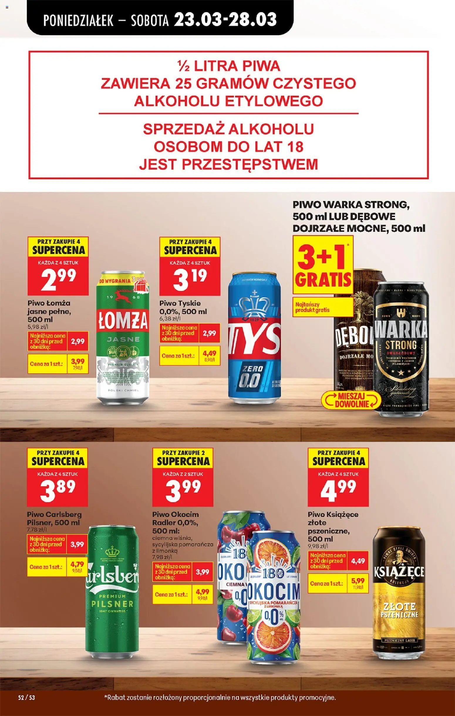 Biedronka Polsko leták od 23.03.2026 | Strana: 74 | Produkty: Pilsner, Radler