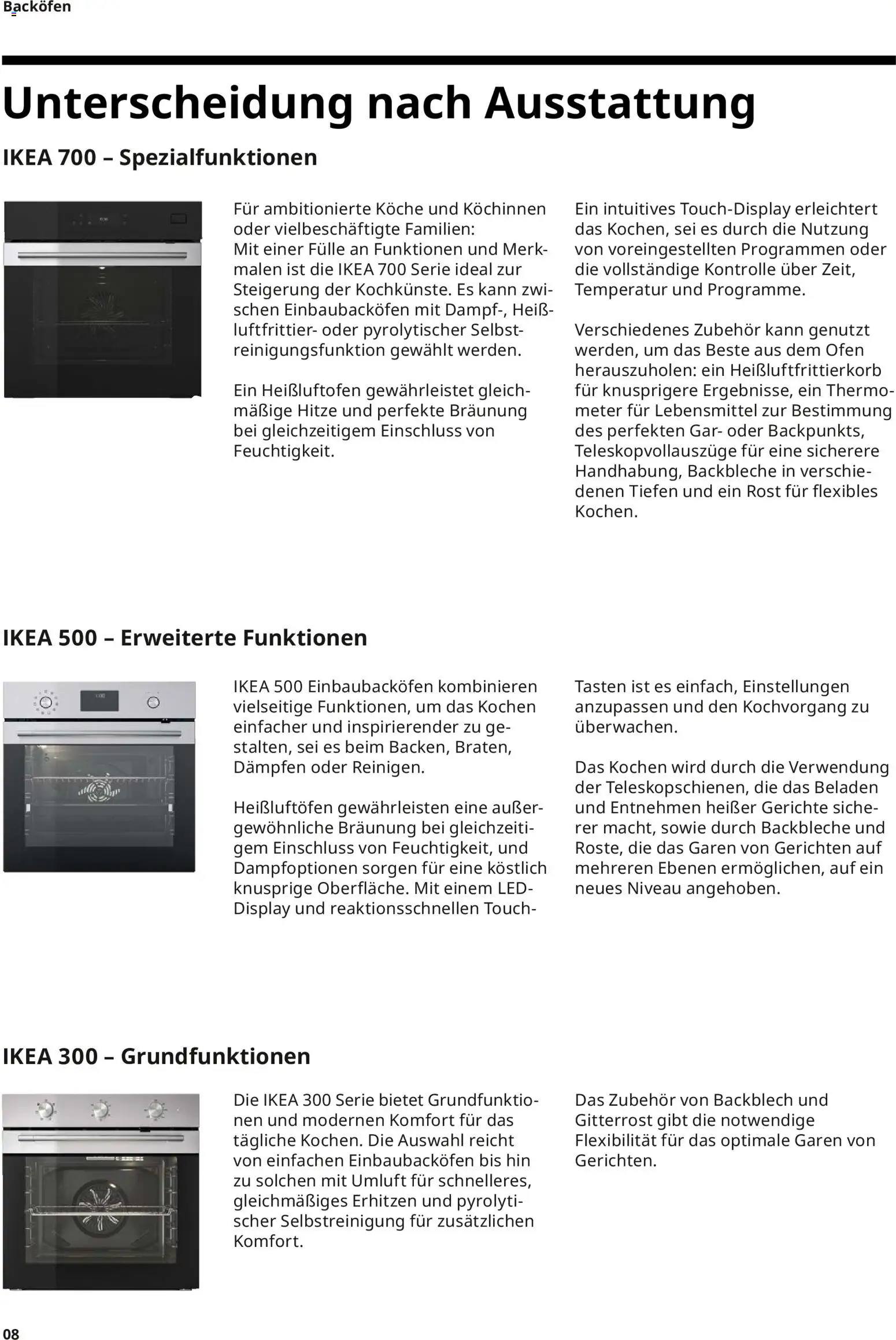 Ikea Elektrogeräte – gültig ab 10.04.2026 | Seite: 8 | Produkte: Ofen, Backofen