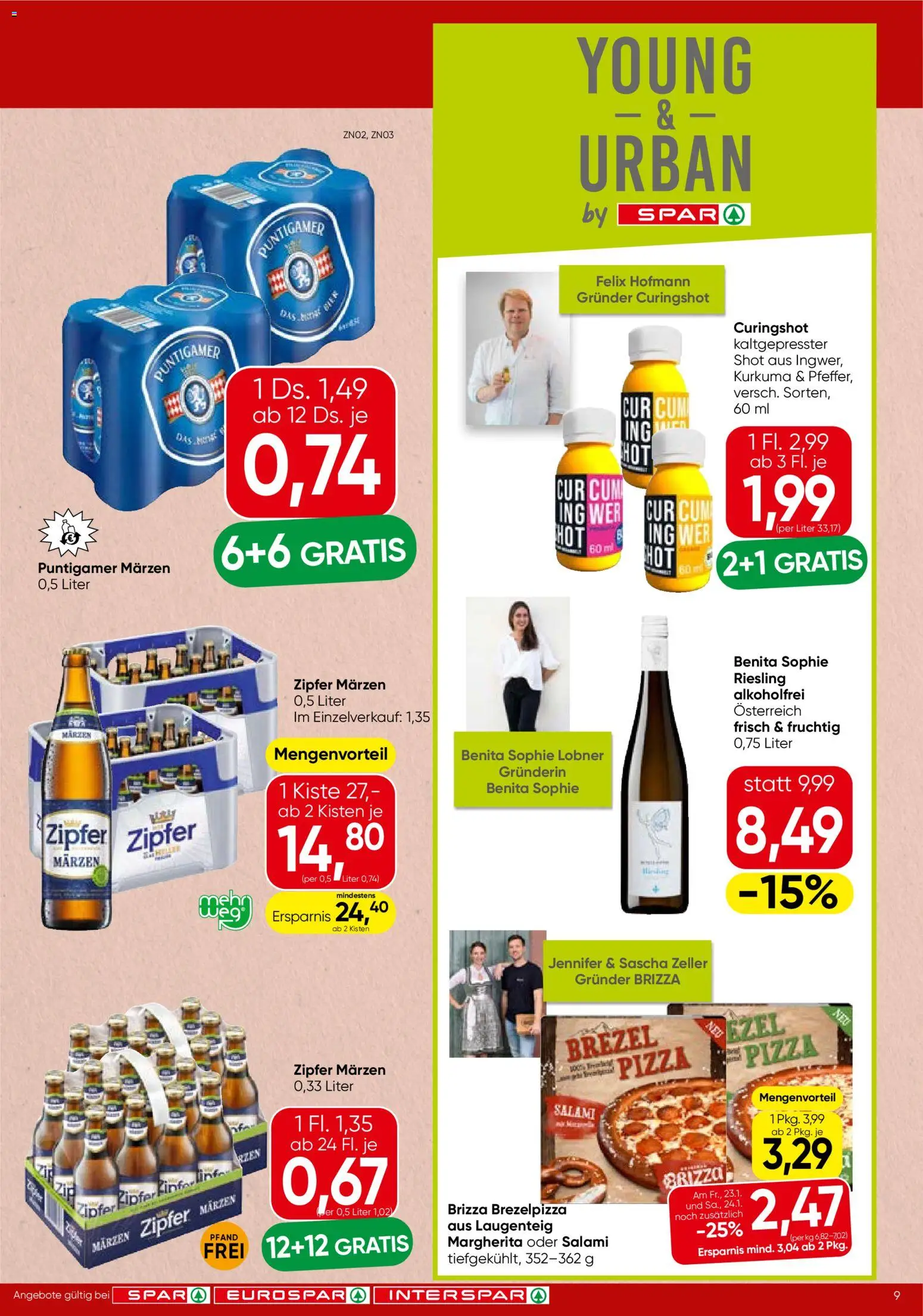 Spar - Salzburg gültig ab 22.01.2026 | Seite: 9 | Produkte: Salami, Pizza
