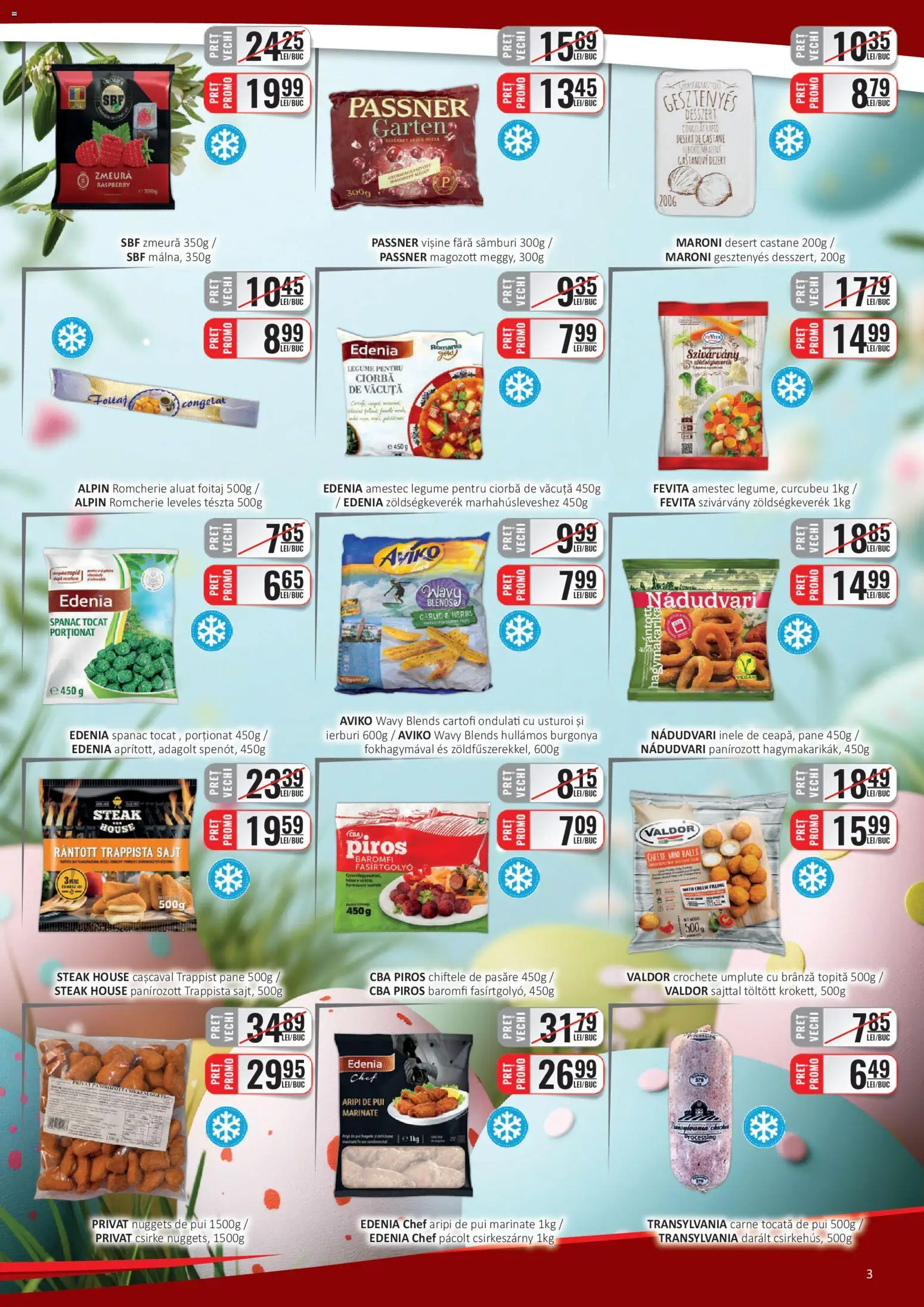 Noul catalog CBA – valabil de la 01.04.2026 | Pagină: 3 | Produse: Cașcaval, Aluat, Cartofi, Usturoi