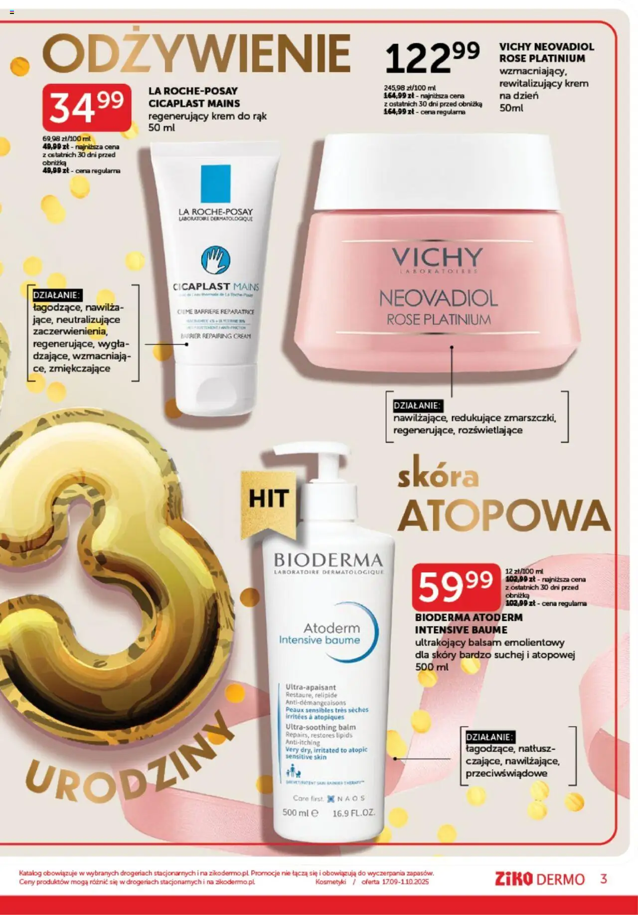 Ziko Gazetka od 17.09.2025 | Strona: 3 | Produkty: Kosmetyki, Krem do rąk, Krem