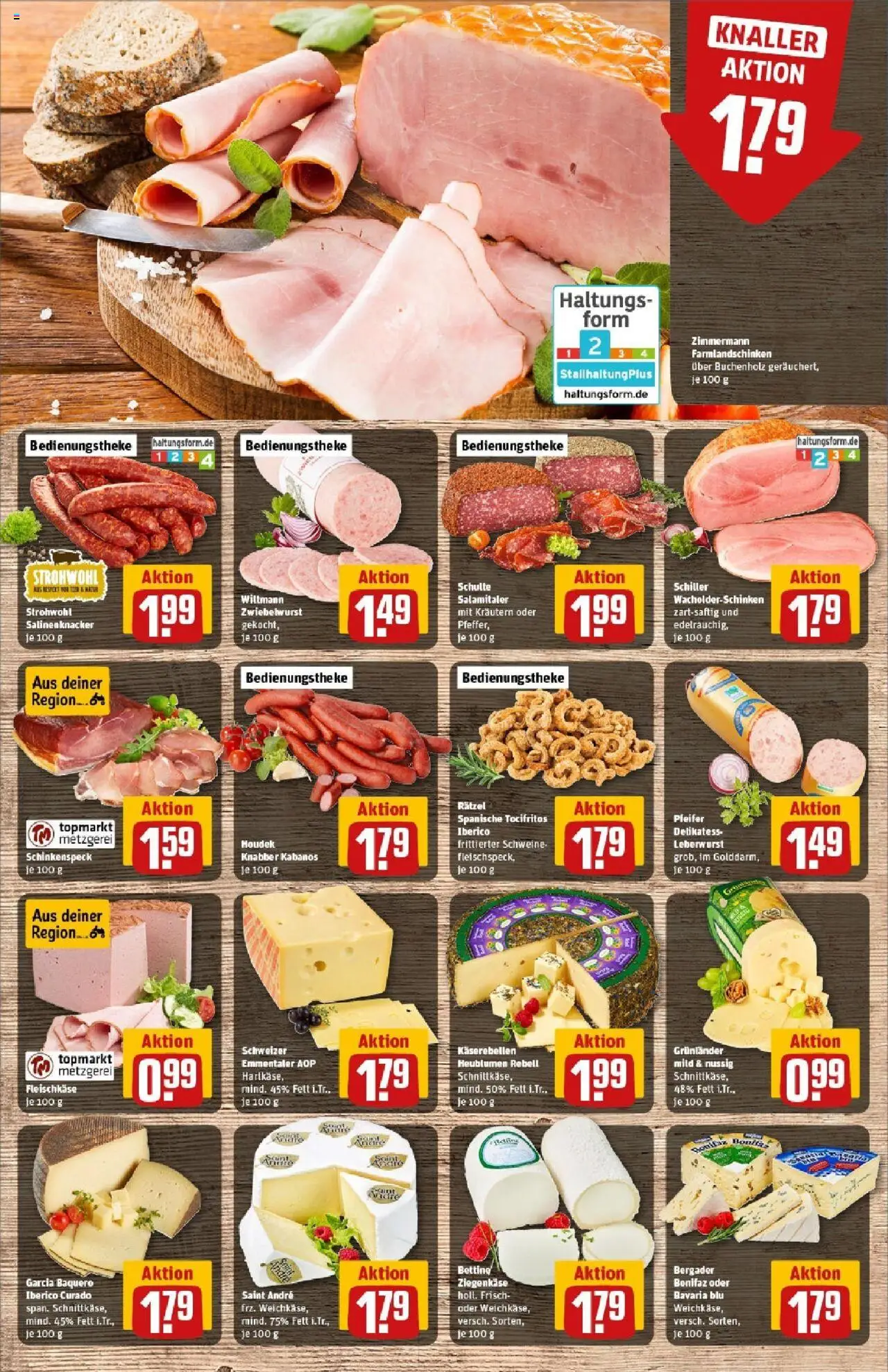 Rewe prospekt Oberwesel	 - gültig ab dem 01.06.2025 | Seite: 9 | Produkte: Theke, Ziegenkäse, Grunlander, Salami