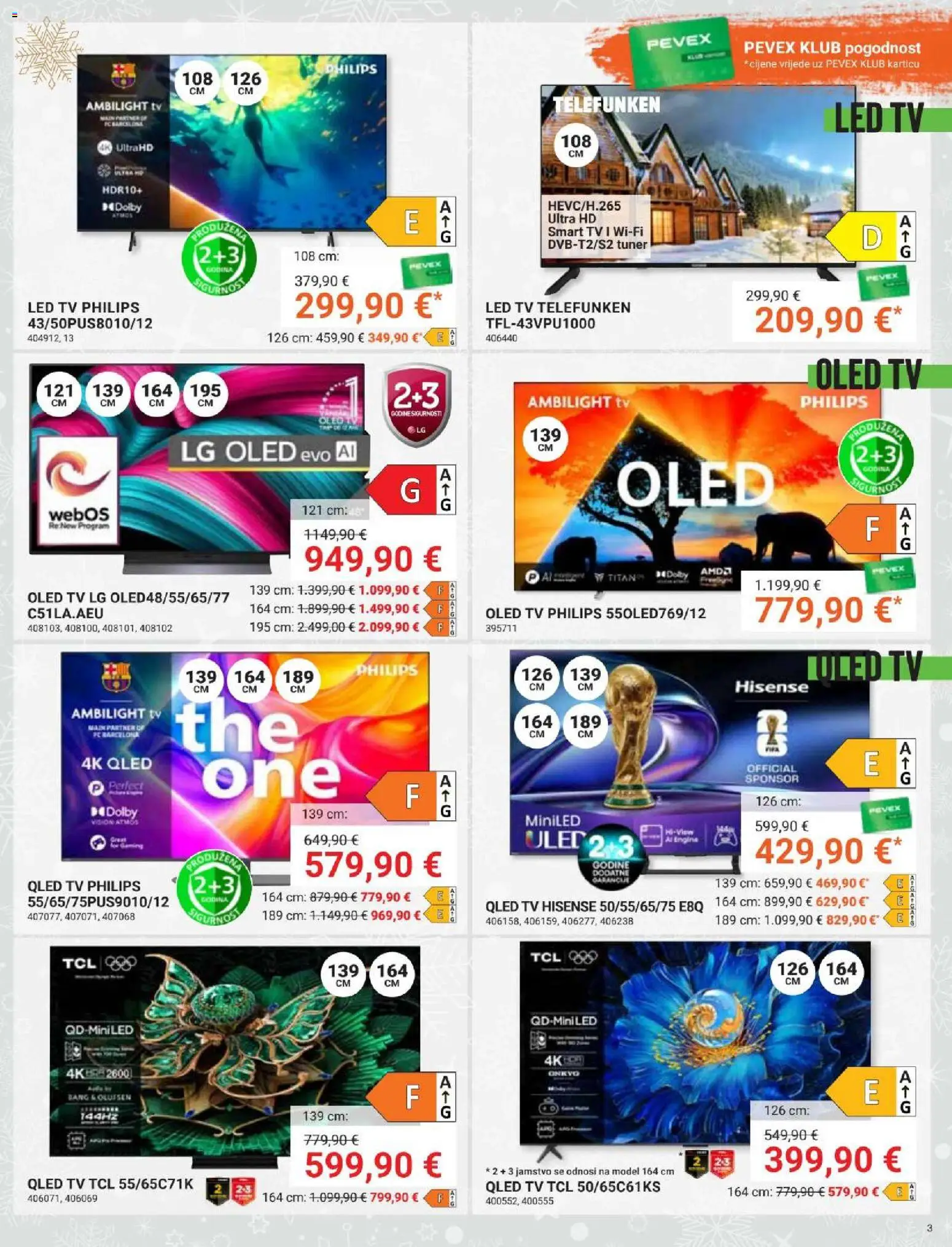 Pevex katalog | vrijedi od 27.11.2025 | Stranica: 3 | Proizvodi: Smart TV, Tv