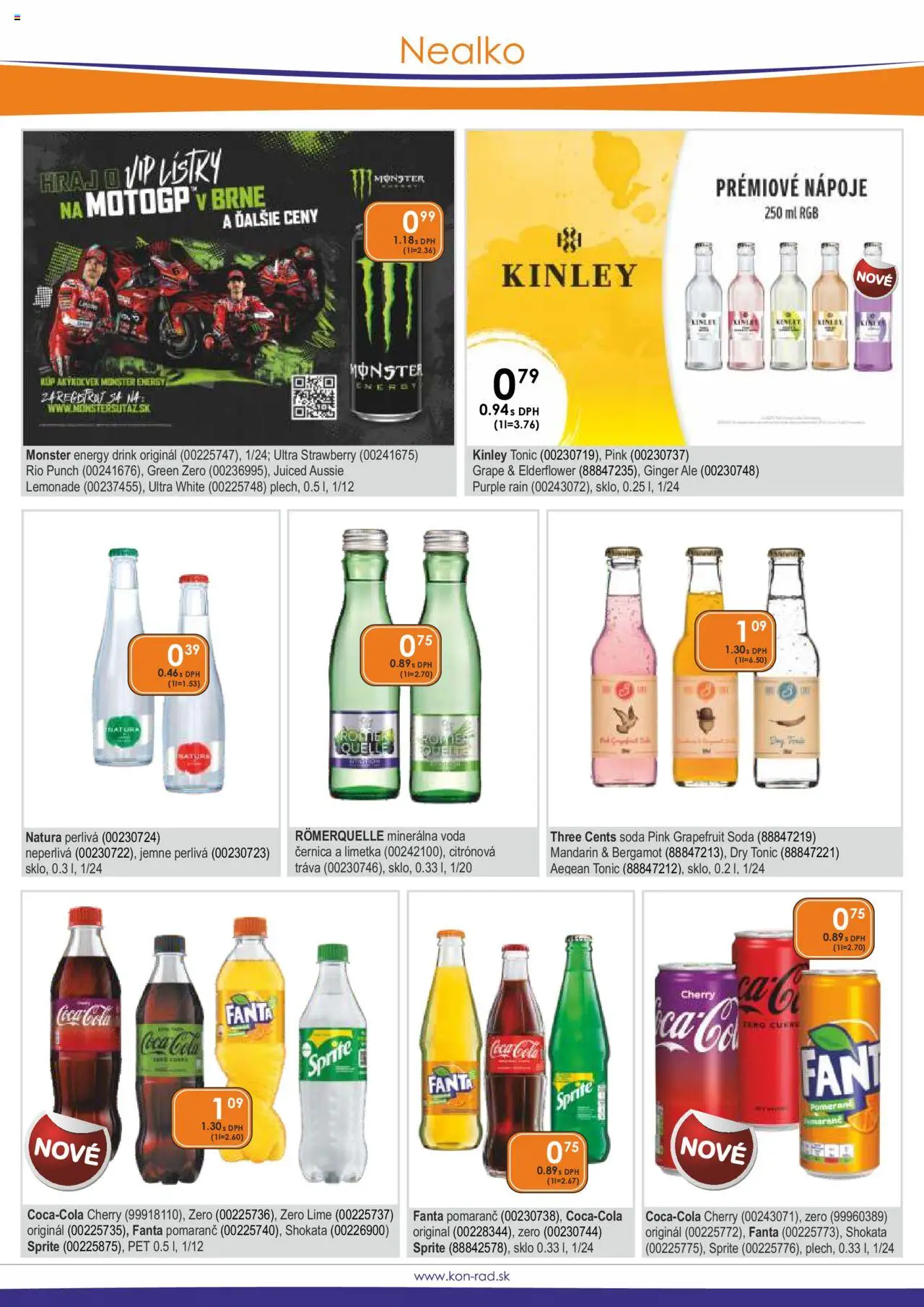 KON - RAD leták │ platný od 01.06.2025 | Strana: 26 | Produkty: Limetka, Voda, Coca cola, Minerálna voda