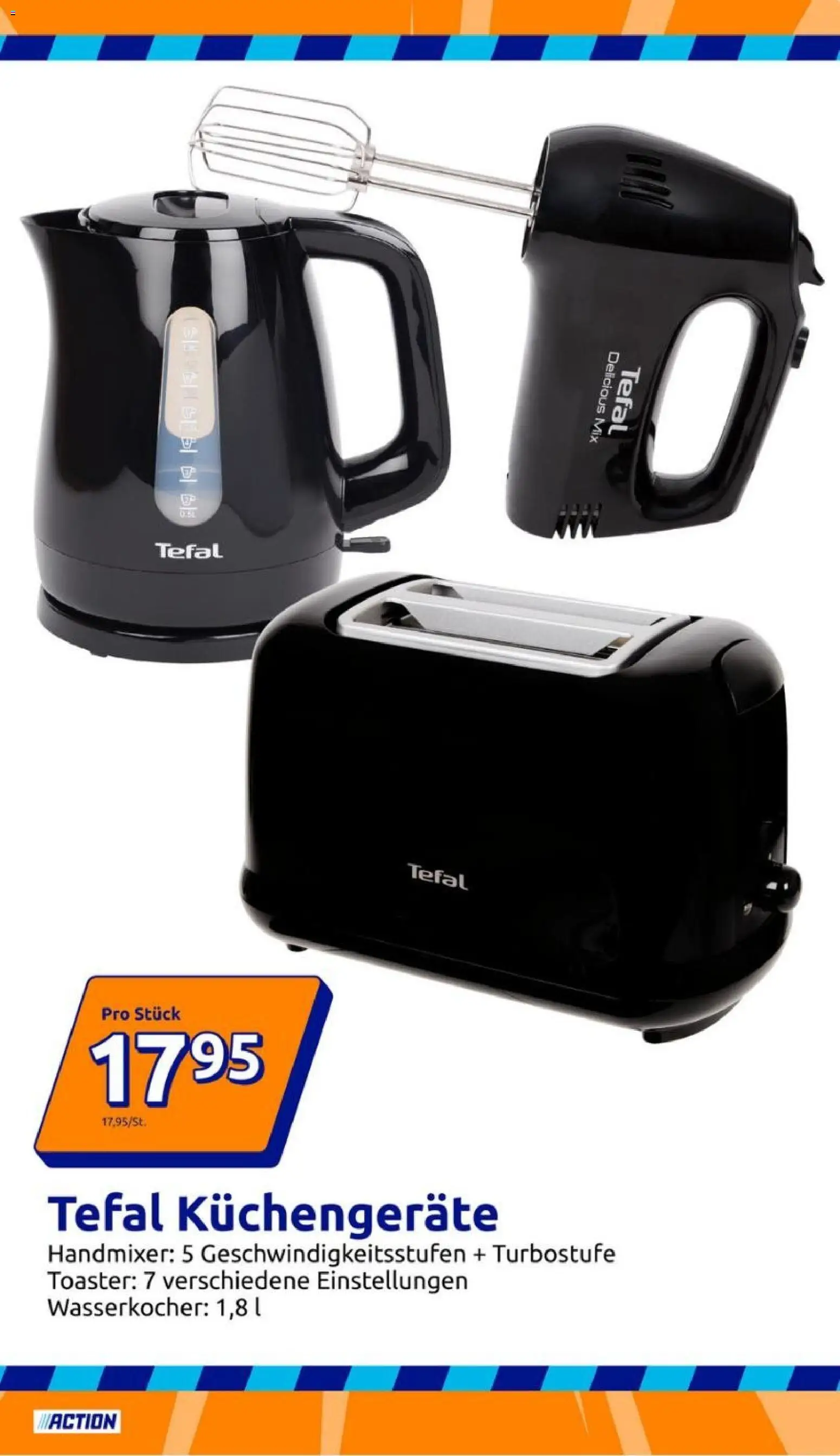 Action Prospekt – gültig ab 07.01.2026 | Seite: 9 | Produkte: Wasserkocher, Toaster, Handmixer