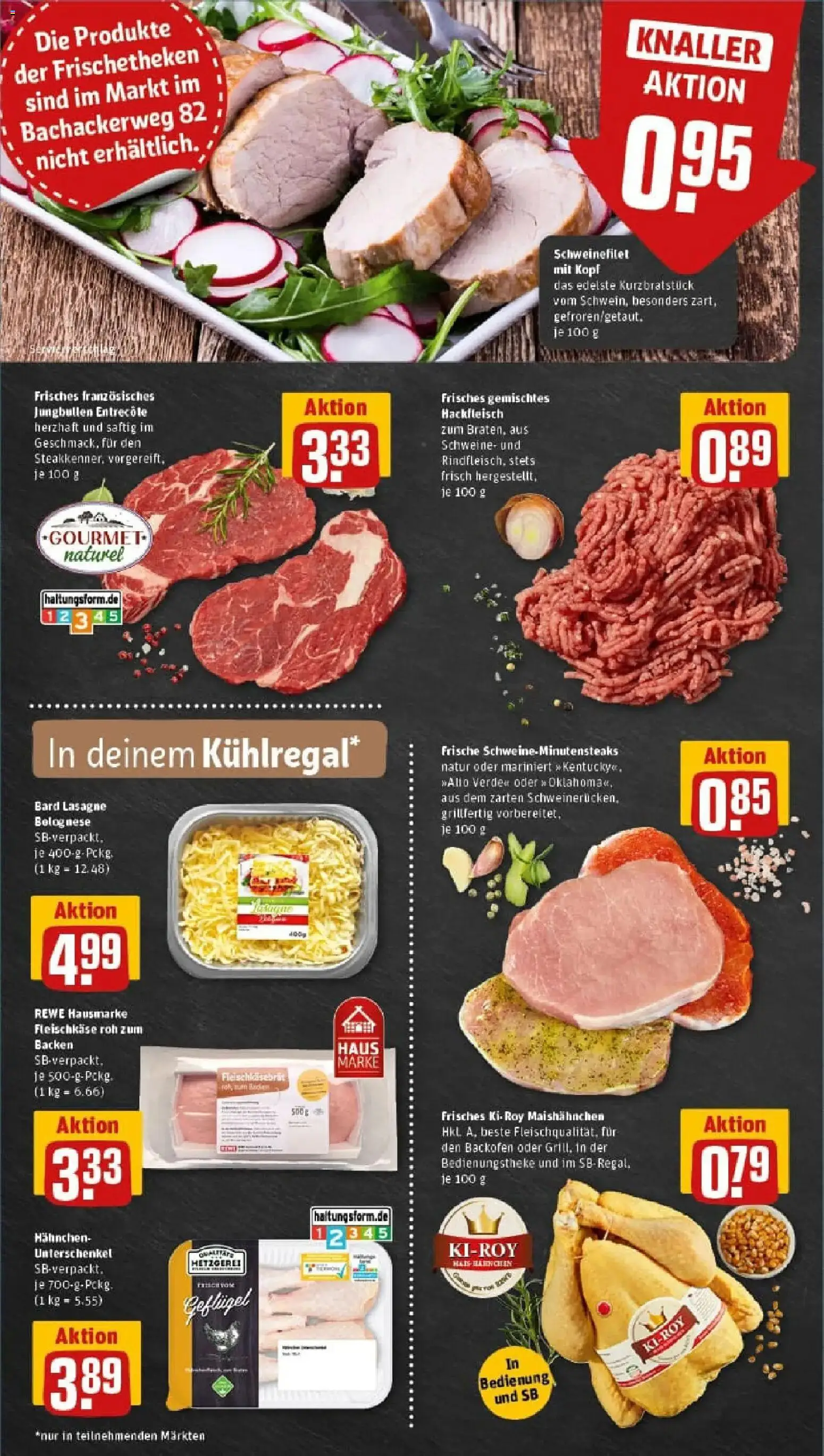 Rewe prospekt Marl	 – gültig ab 10.11.2025 | Seite: 6 | Produkte: Hahnchen, Entrecote, Schweinefilet, Steak
