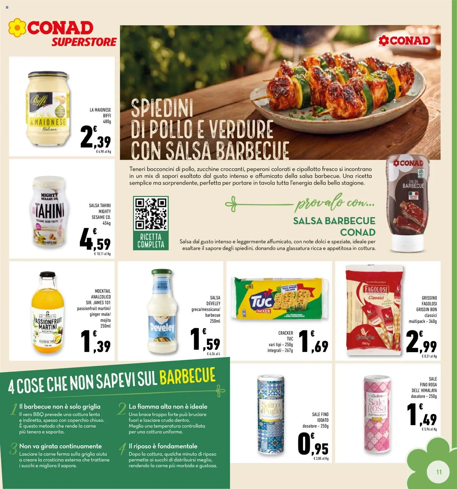 Volantino Conad del 22.04.2026 | Pagina: 11 | Prodotti: Pollo, Maionese, Salsa, Zucchine
