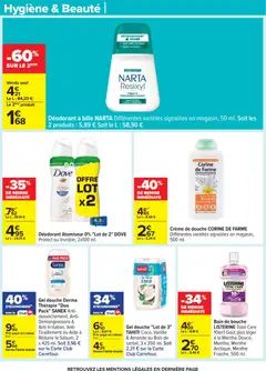 Carrefour - Prévisualisation de Carrefour Le mois vip, des promos très importantes valide à partir de 24.02.2026 | Page: 65 | Produits: Menthe, Parfum, Gel douche, Douche