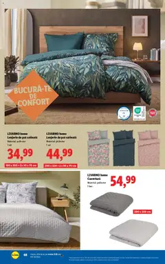 Noul catalog Lidl – valabil de la 22.09.2025 | Pagină: 68 | Produse: Cuvertură, Pat, Lenjerie de pat