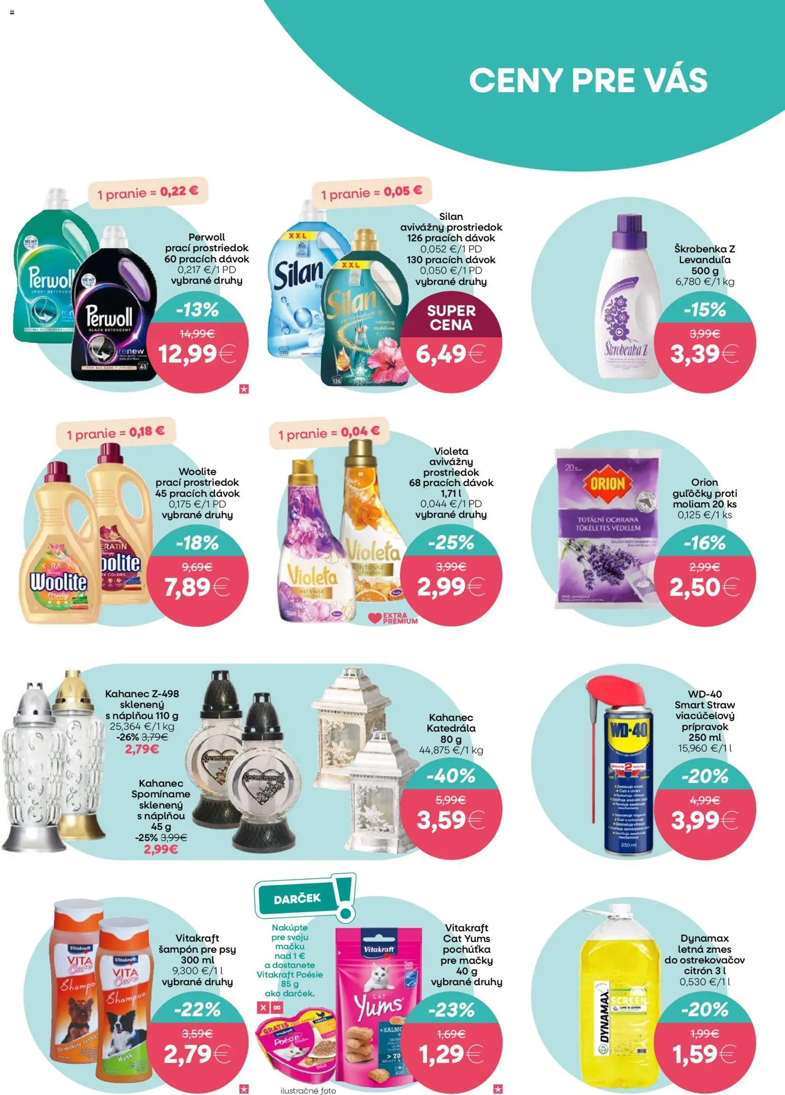 Nové 101 drogerie akcie – leták je platný od 25.03.2026 | Strana: 15 | Produkty: Perwoll, Silan, Šampón, Woolite