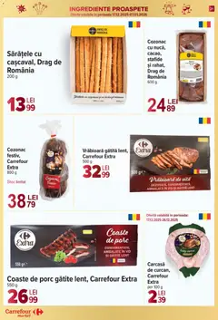 Ofertele Carrefour valabile de la 17.12.2025 | Pagină: 21 | Produse: Carcasă, Cașcaval, Brânză, Stafide