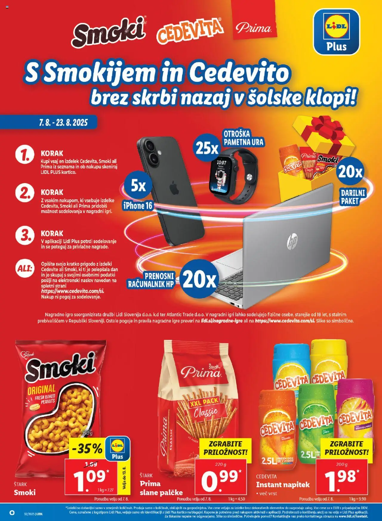Lidl katalog │ velja od 07.08.2025 | Stran: 16 | Izdelki: Ura, Slane palčke, Pametna ura, Ananas
