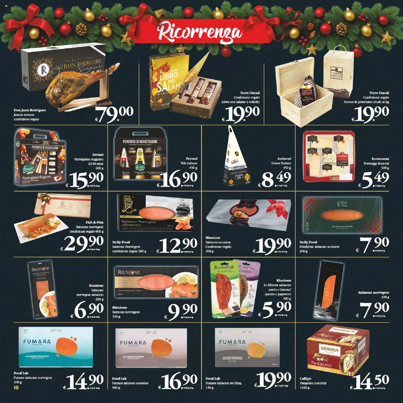 Volantino Decò del 16.12.2025 | Pagina: 10 | Prodotti: Salmone, Aneto, Astuccio, Parmigiano