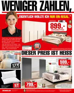 Segmüller Wie Geschenkt ab 29.11.2025 gültig | Seite: 4 | Produkte: Bett, Kleiderschrank, Lattenrost, Kopfkissen