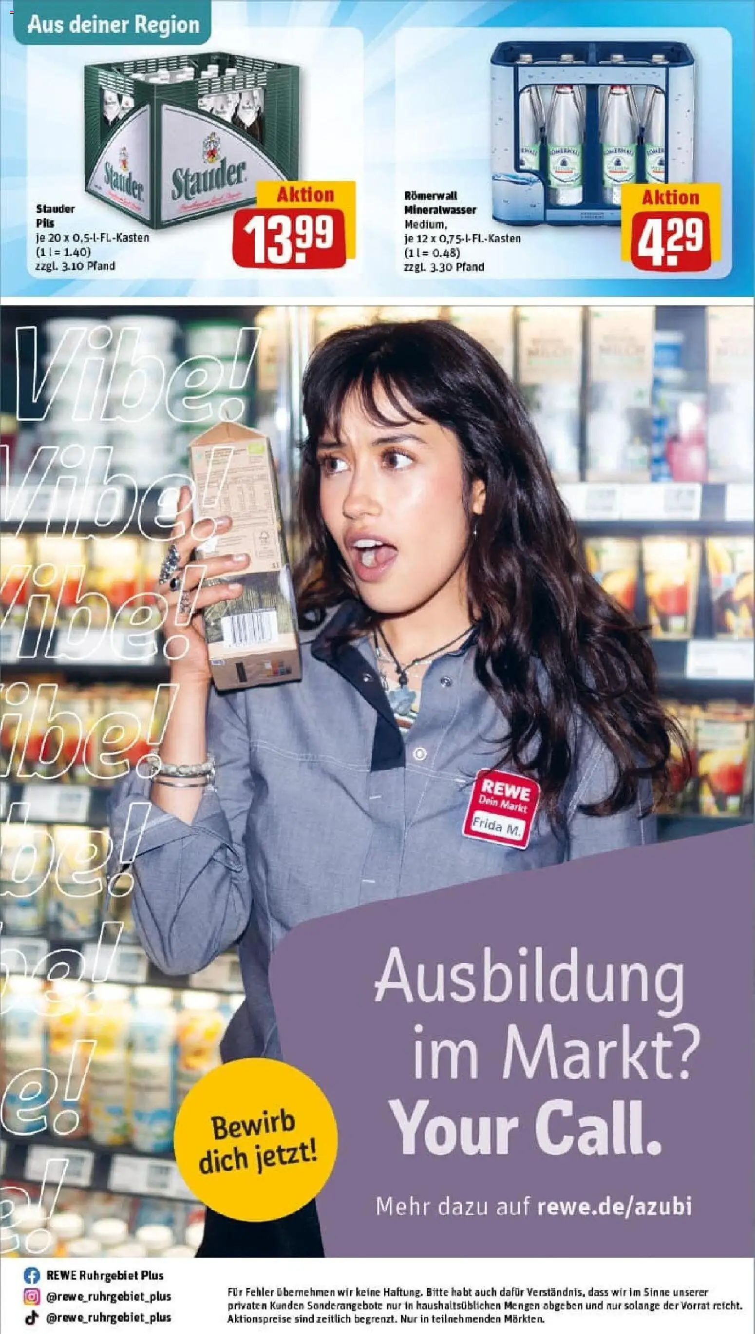 Rewe prospekt Schermbeck	 – gültig ab 26.10.2025 | Seite: 34 | Produkte: Pils, Mineralwasser