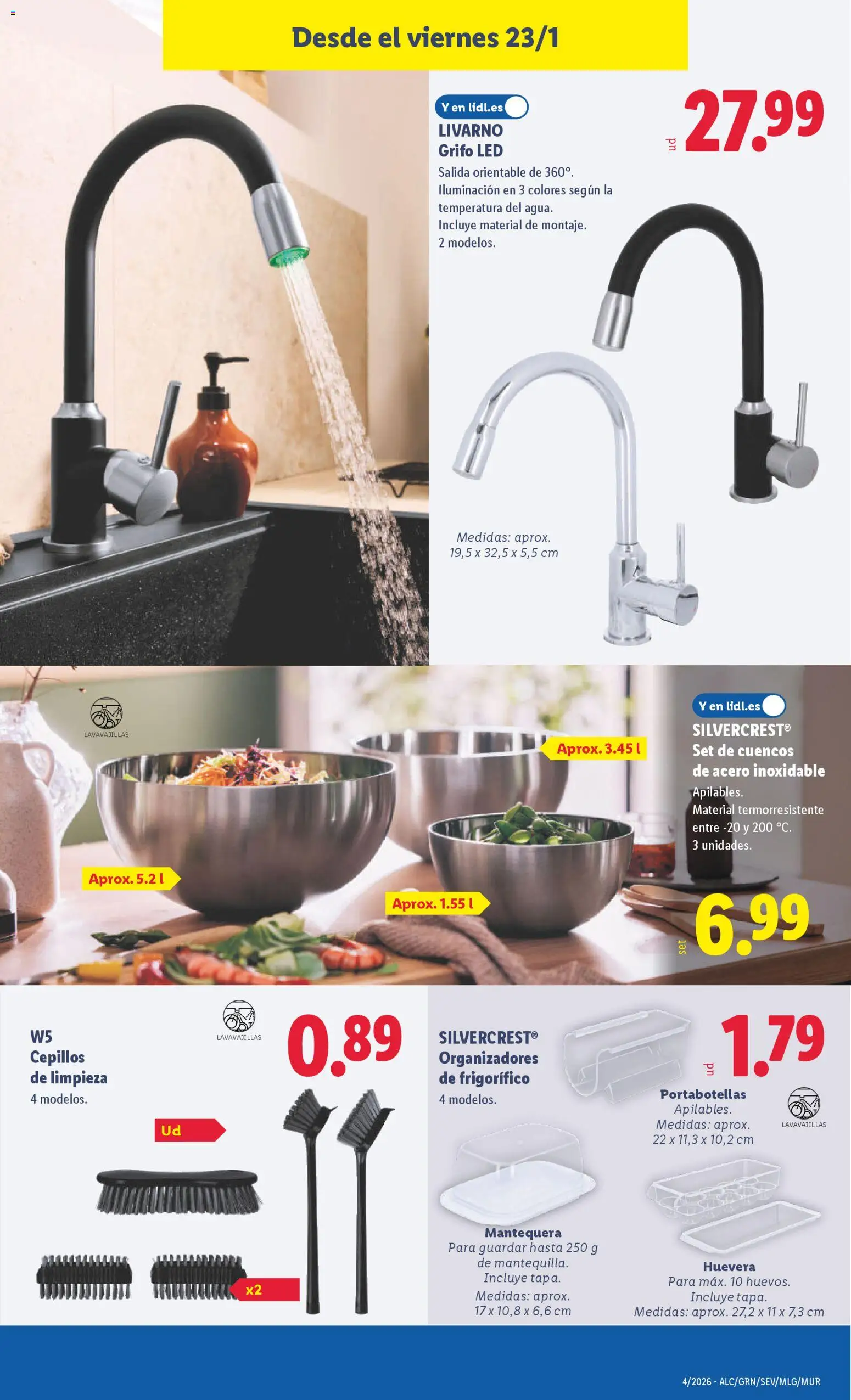 Lidl folleto de bazar │ válido desde el 19.01.2026 | Página: 29 | Productos: Lavavajillas, Galette de chaise