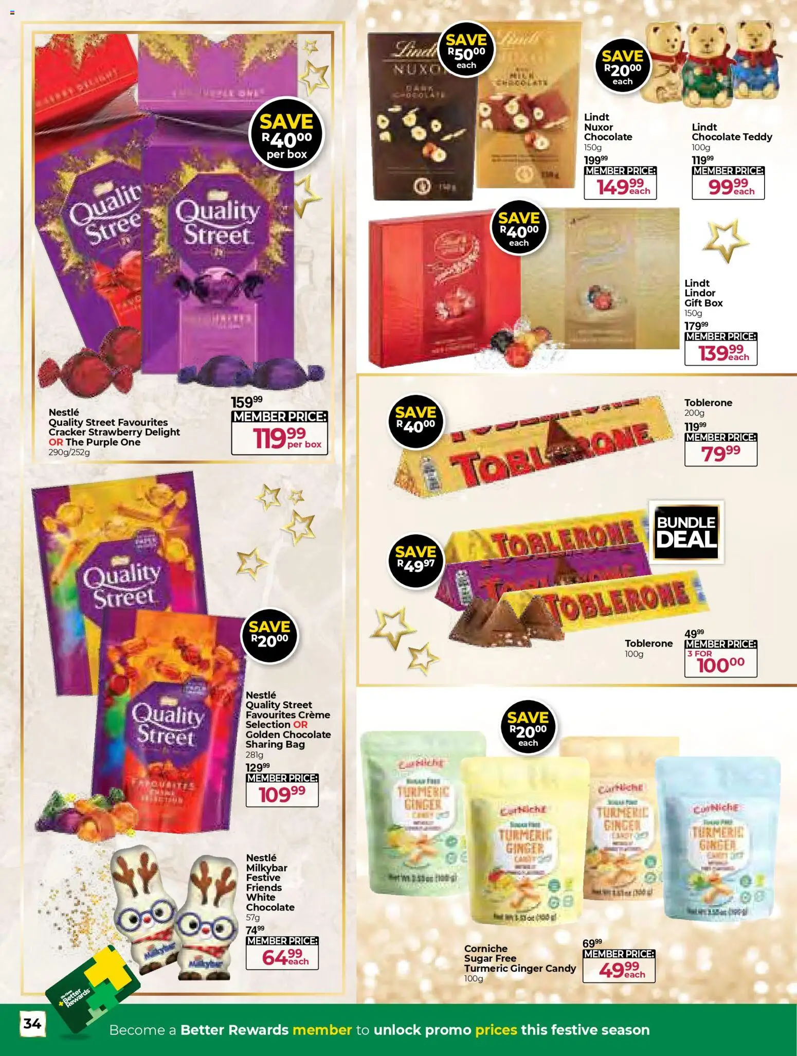 New Dis-Chem catalogue – valid from 25.11.2025 | Page: 34 | Products: Bag, Box, Chocolate, Peach