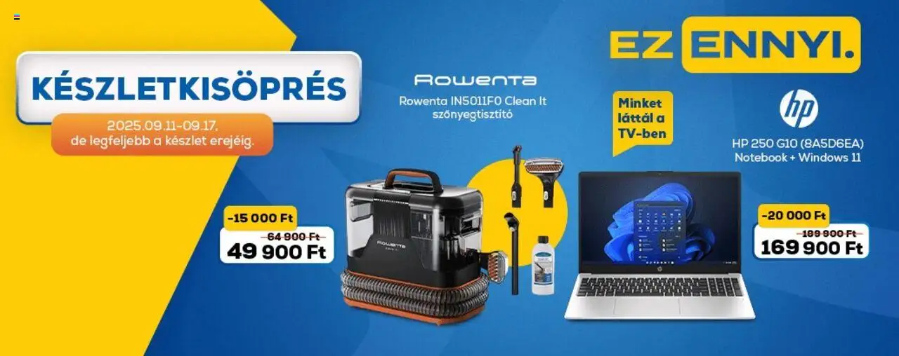 Euronics akciós ujság - amely érvényes a következő dátumtól: 11.09.2025 | Oldal: 2