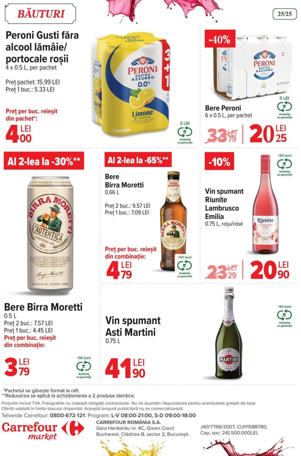 Carrefour catalog - Market – valabil de la 06.08.2025 | Pagină: 26 | Produse: Vin, Bere, Portocale, Roșii