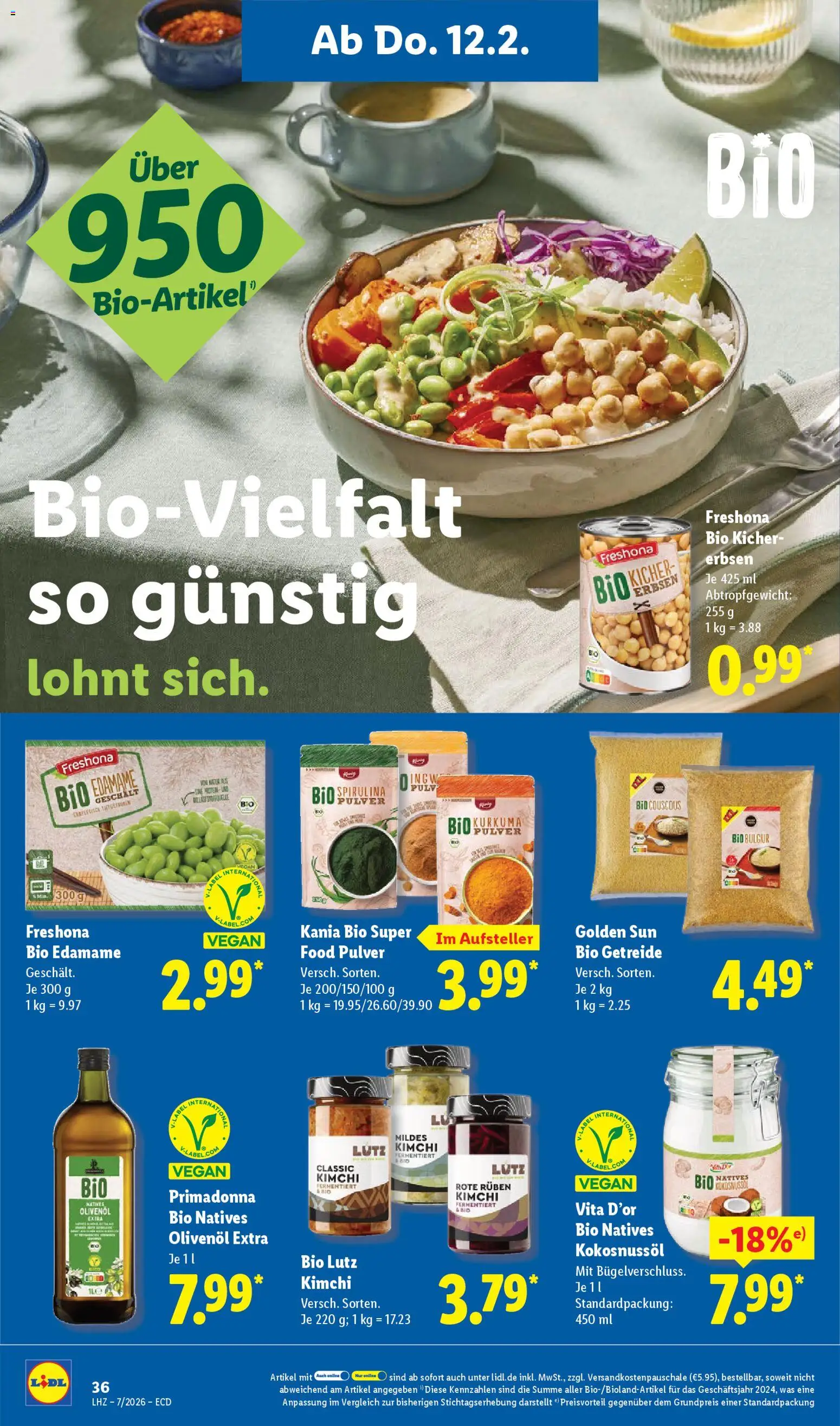 Lidl - Prospekt – gültig ab 09.02.2026 | Seite: 54 | Produkte: Olivenol, Getreide, Erbsen