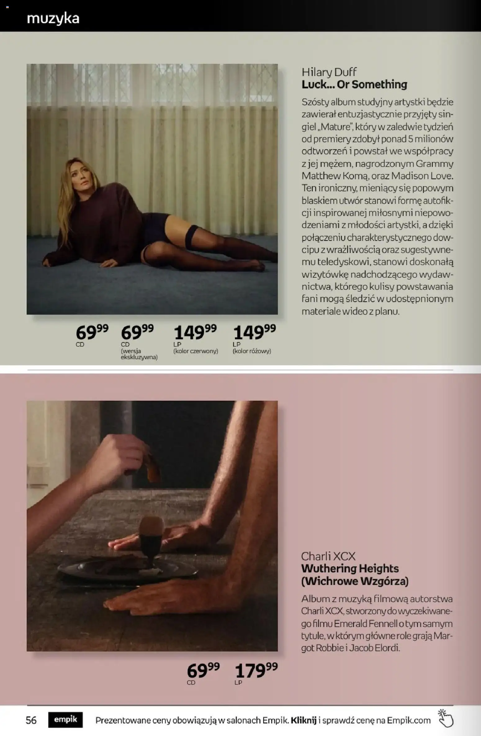 Empik promocje - Tom kultury Muzyka od 25.02.2026 | Strona: 6 | Produkty: Wideo