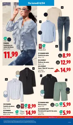 Anteprima del volantino ESMARA MEN Pantaloncini sportivi da uomo, Pantaloncini sportivi da uomo. Con cotone. Misure: S-XL valido a partire dal 30.03.2026 | Pagina: 61