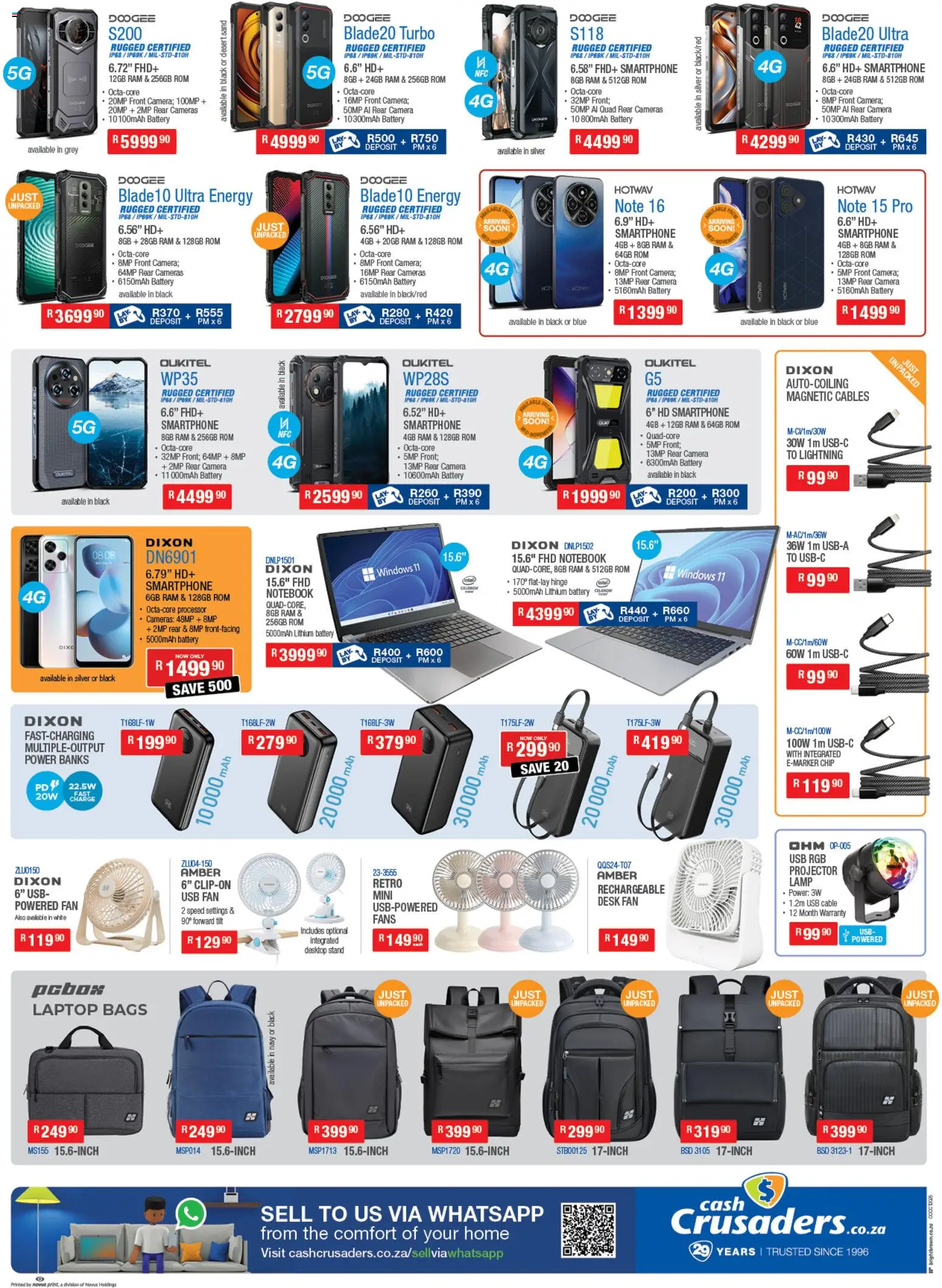 New Cash Crusaders catalogue – valid from 23.10.2025 | Page: 12 | Products: Camera, Fan, Laptop, Lamp