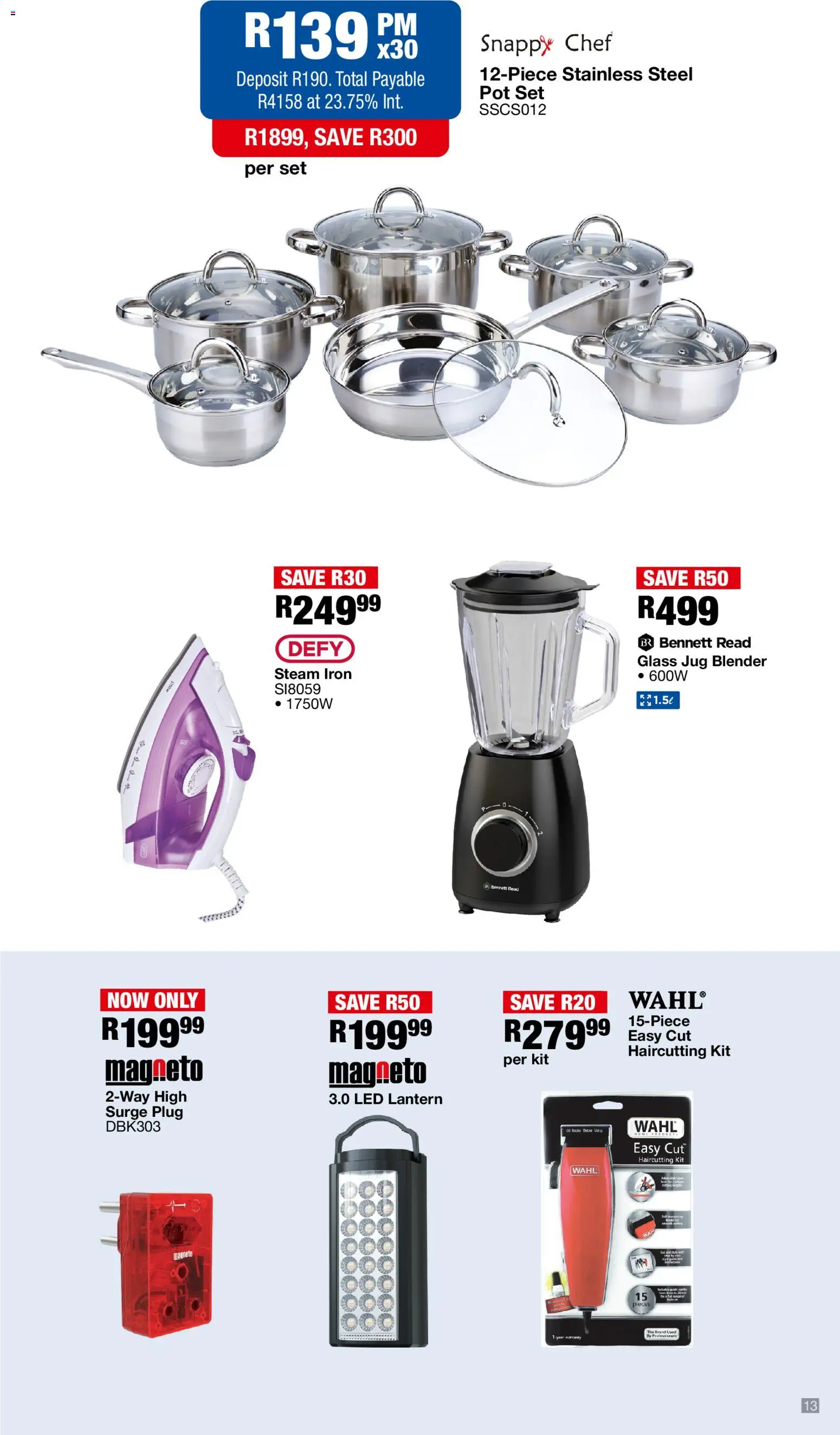 New OK Furniture catalogue – valid from 02.03.2026 | Page: 13 | Products: Lantern, Iron, Blender