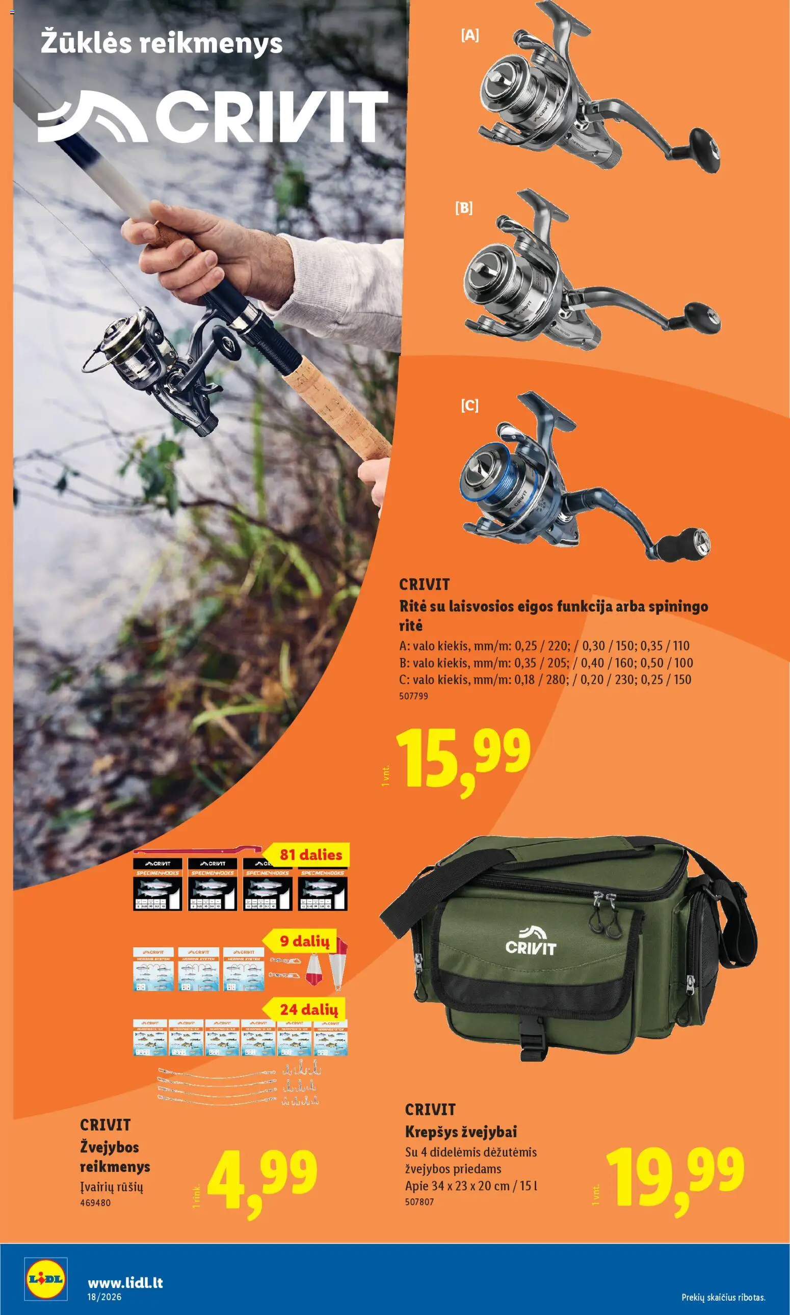 LIDL akcijos nuo 27.04.2026 | Puslapis: 22 | Prekių: Krepšys