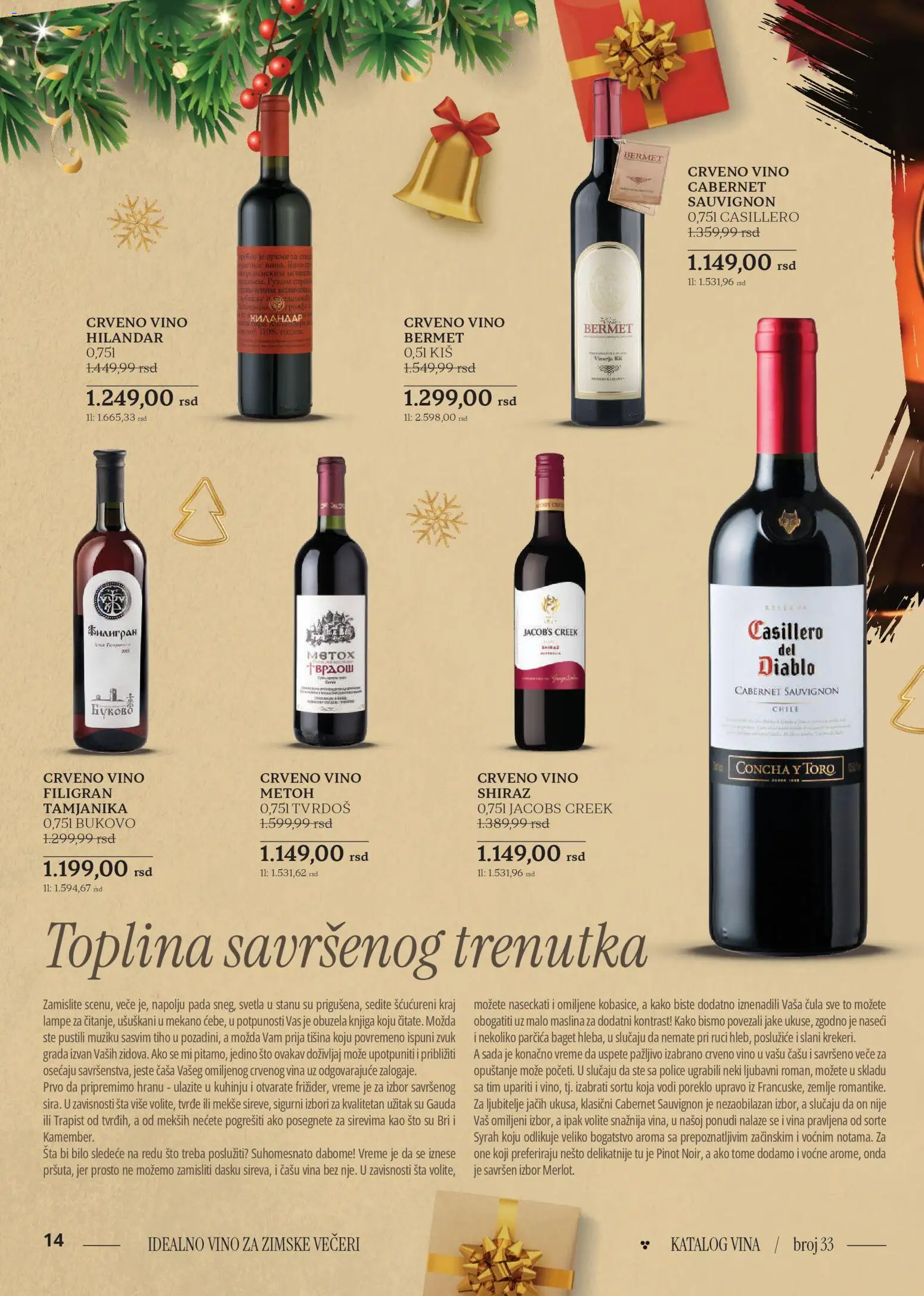 Roda katalog - važi od 18.12.2025 | Strana: 14 | Proizvode: Sto, Baget, Crveno vino, Jacob’s