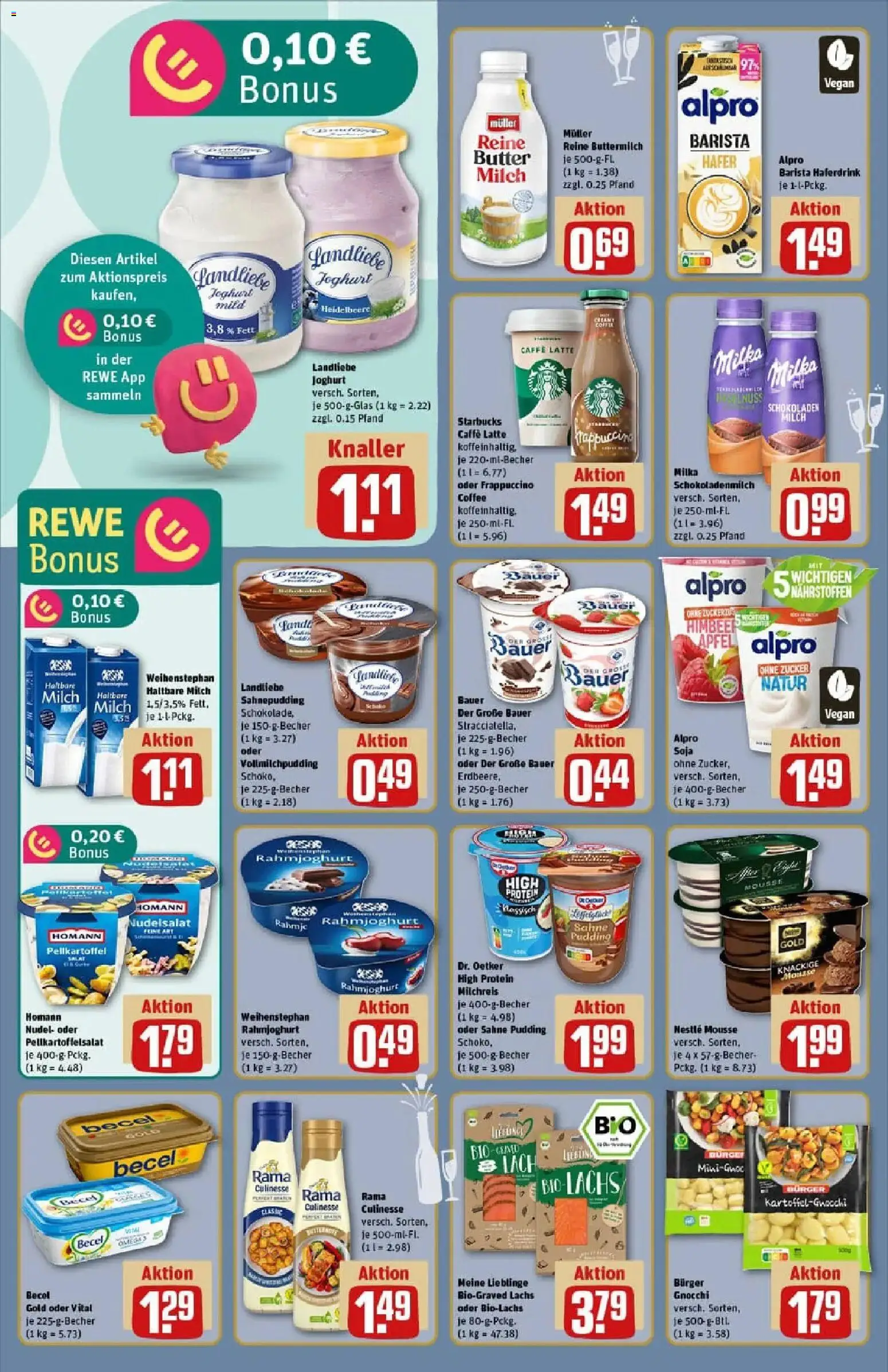 Rewe prospekt Bremen	 – gültig ab 22.12.2025 | Seite: 14 | Produkte: Buttermilch, Pudding, Haferdrink, Landliebe joghurt
