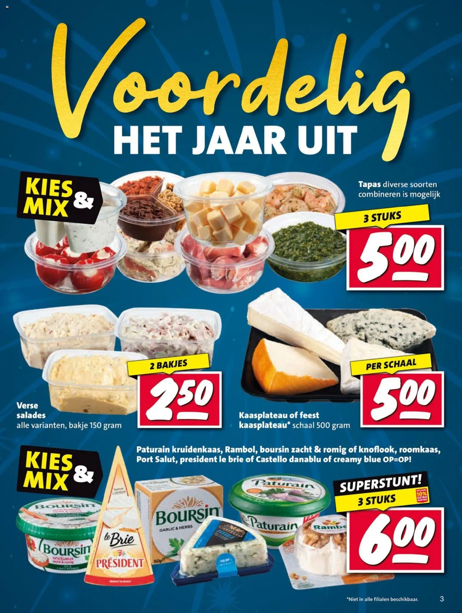 {H1} | Pagina: 3 | Producten: Schaal, Salades, Brie