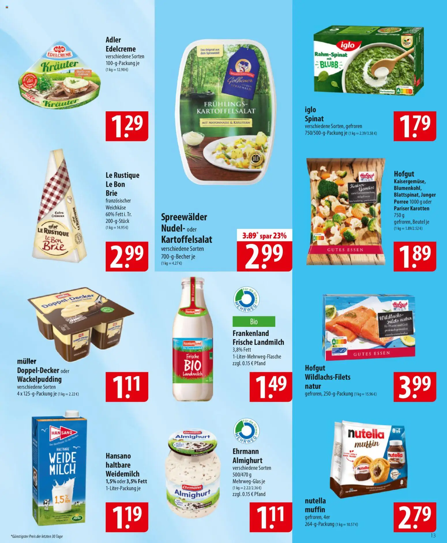 Famila Prospekt 	 – gültig ab 23.02.2026 | Seite: 13 | Produkte: Grill, Milch, Gemüse, Mayonnaise