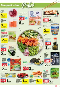 Volantino Carrefour del 24.07.2025 | Pagina: 17 | Prodotti: Salsa, Spinaci, Tonno, Feta
