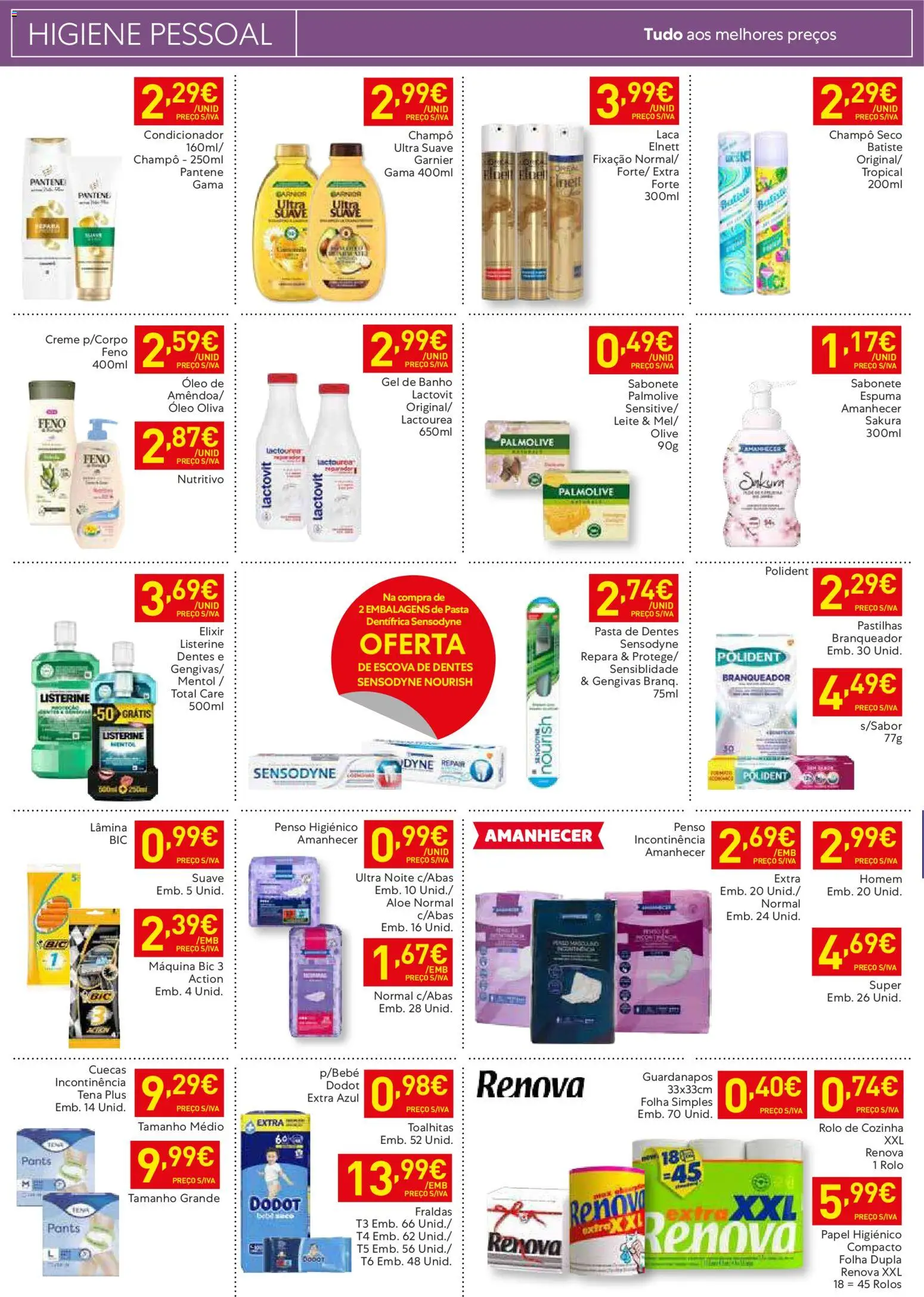 Recheio folheto Madeira │ válido de 27.01.2026 | Página: 14 | Produtos: Guardanapos, Leite, Óleo, Creme